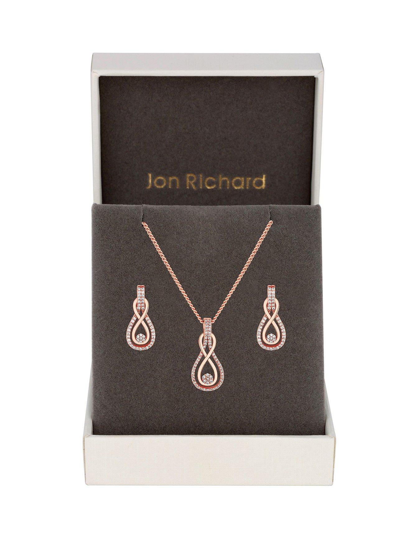 jon-richard-boxed-cubic-zirconia-rose-gold-plate-cubic-zirconia-infinity-setfront