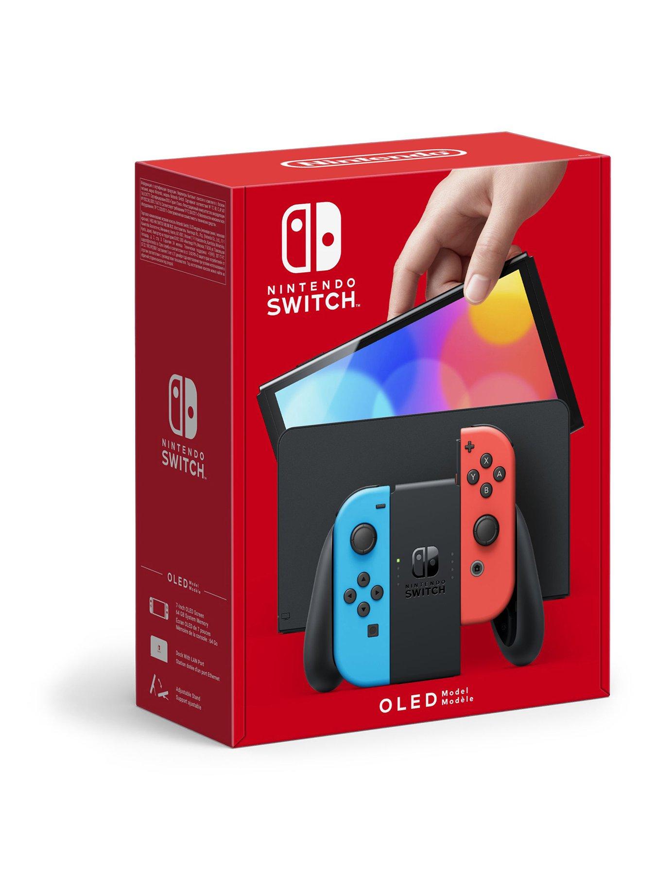 Image 1 of 8 of Nintendo Nintendo Switch OLED Console&nbsp;- Neon Blue/Neon Red