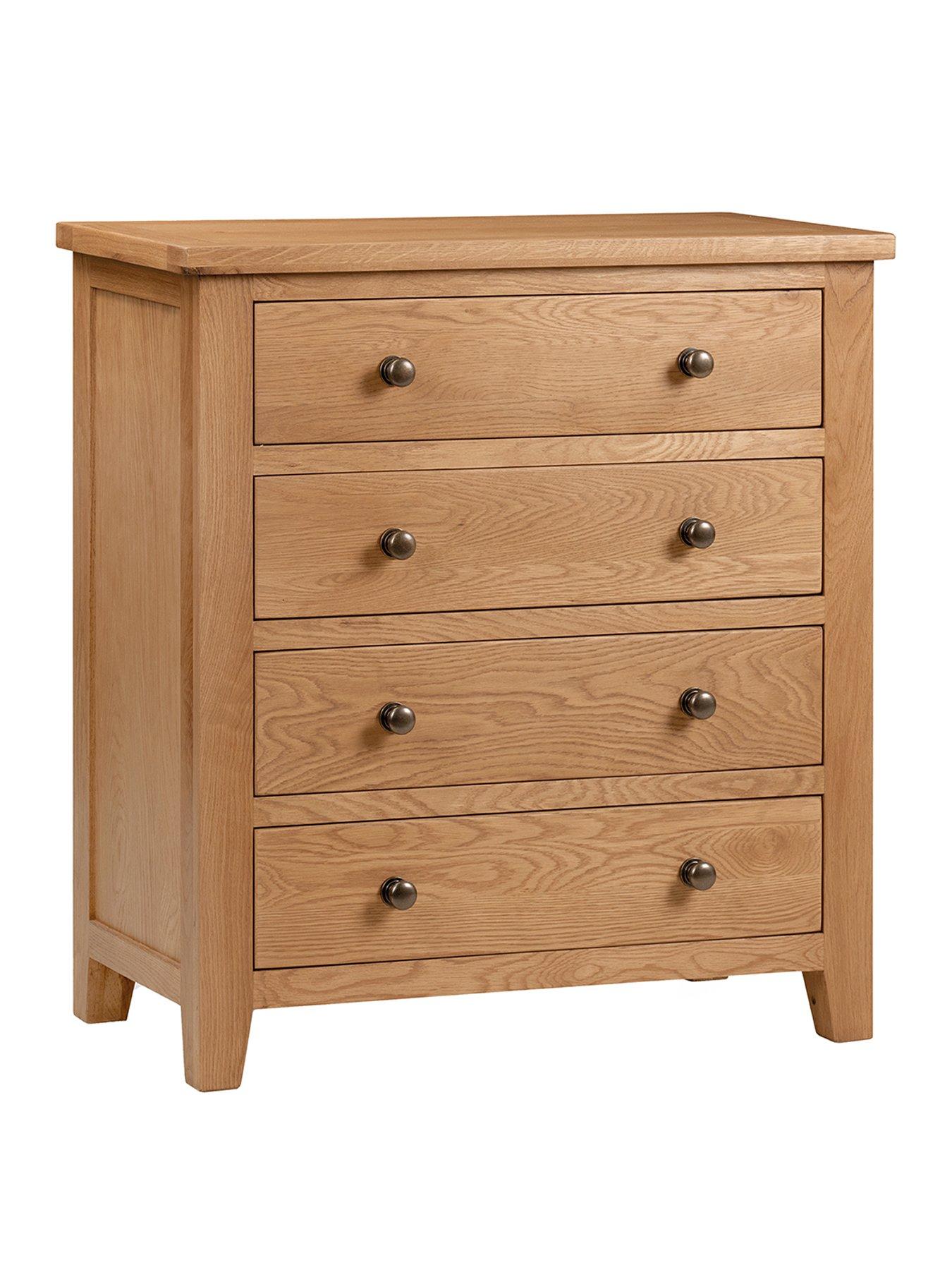 Image 2 of 6 of Julian Bowen Marlborough Ready Assembled&nbsp;4 Drawer Chest