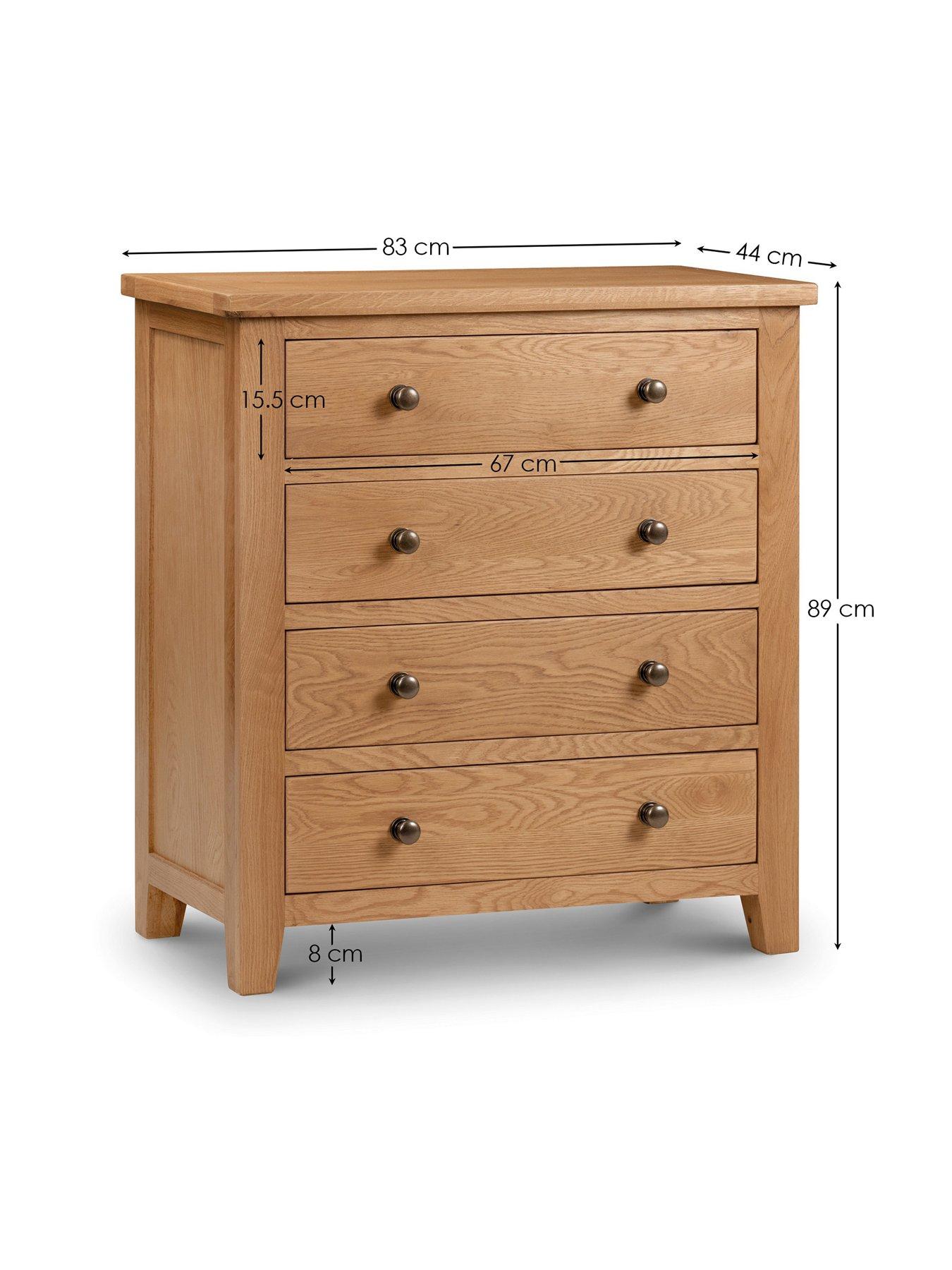 Image 6 of 6 of Julian Bowen Marlborough Ready Assembled&nbsp;4 Drawer Chest