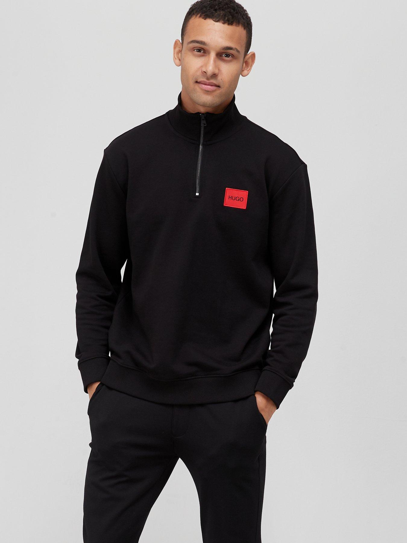 Hugo black clearance sweatshirt