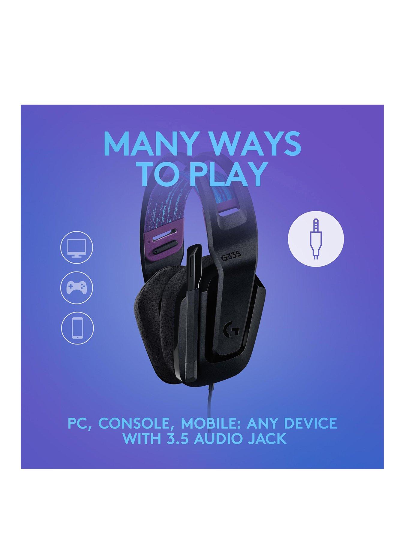 Image 3 of 7 of LogitechG G335 Wired Gaming Headset - Black