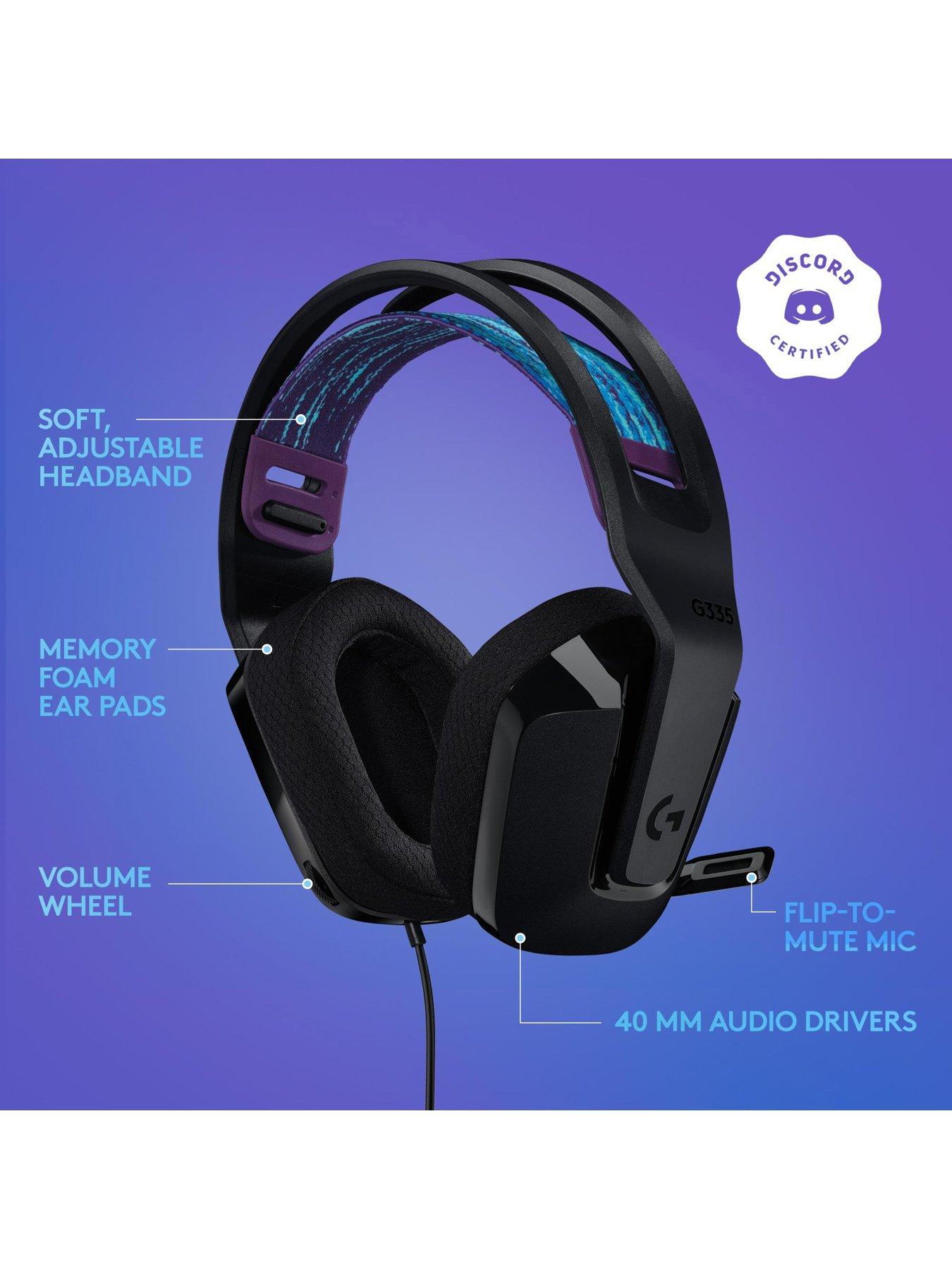 Image 6 of 7 of LogitechG G335 Wired Gaming Headset - Black