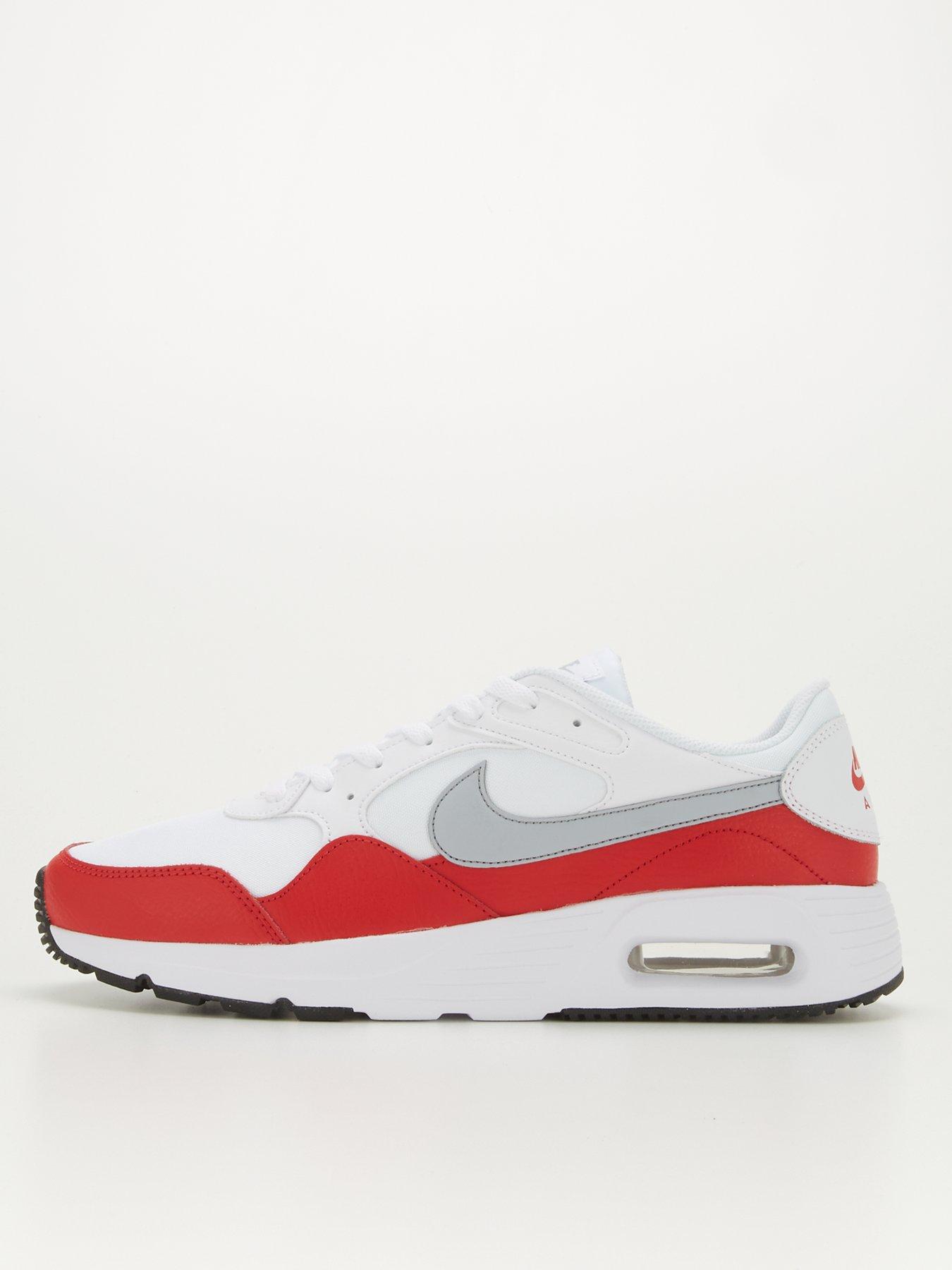 Nike white store and red