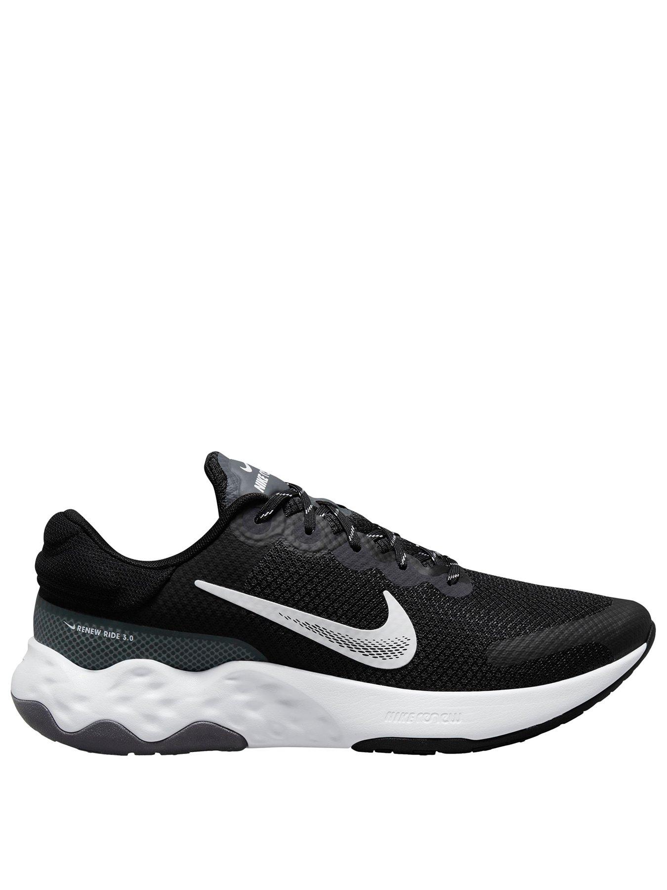 Mens nike outlet running trainers black