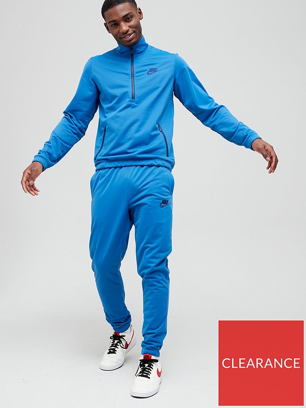 Schaken resultaat Kansen Nike NSW Polyknit 1/4 Zip Tracksuit - Blue | Very Ireland