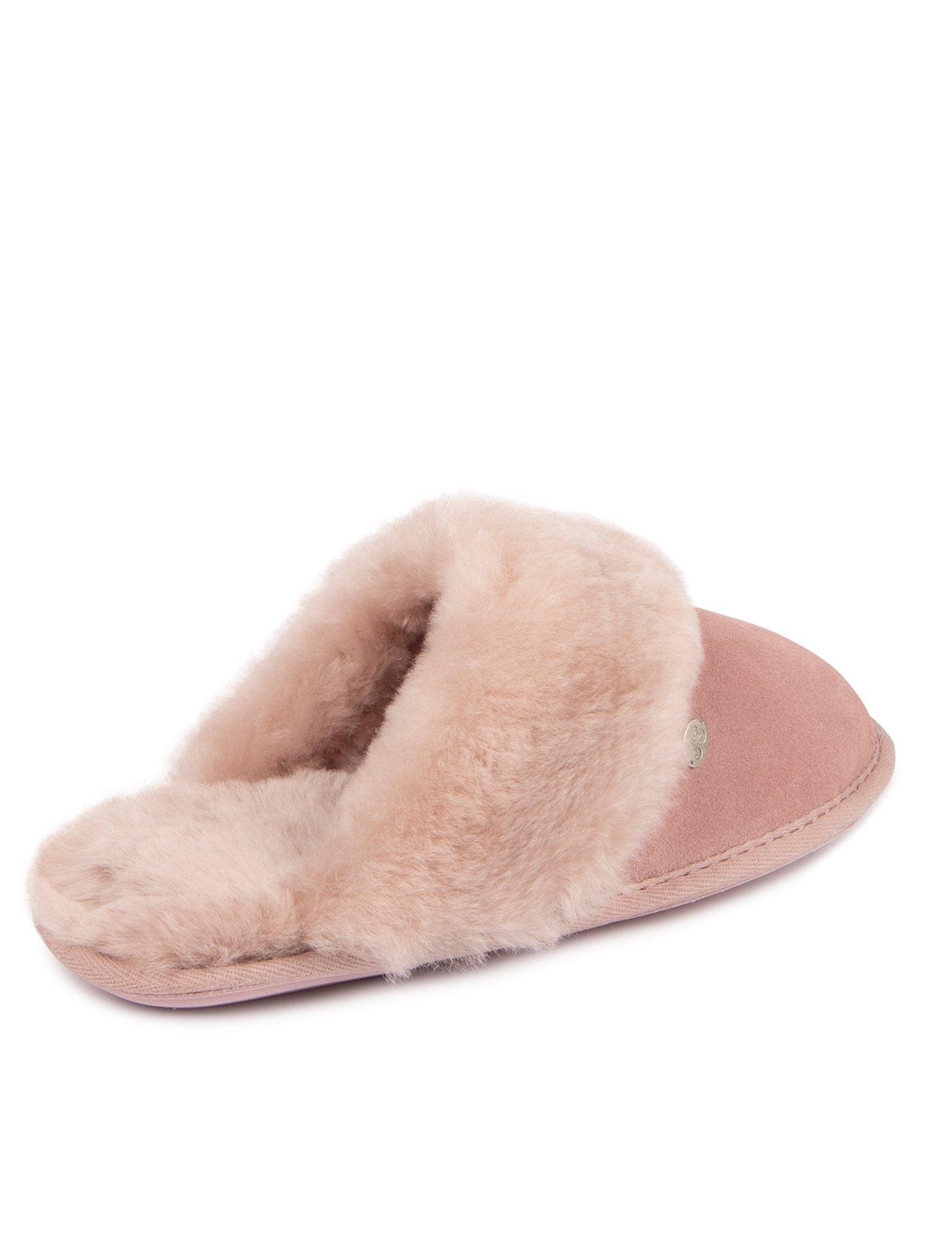 just-sheepskin-duchess-soft-cuff-sheepskin-mule-slippernbsp--roseback