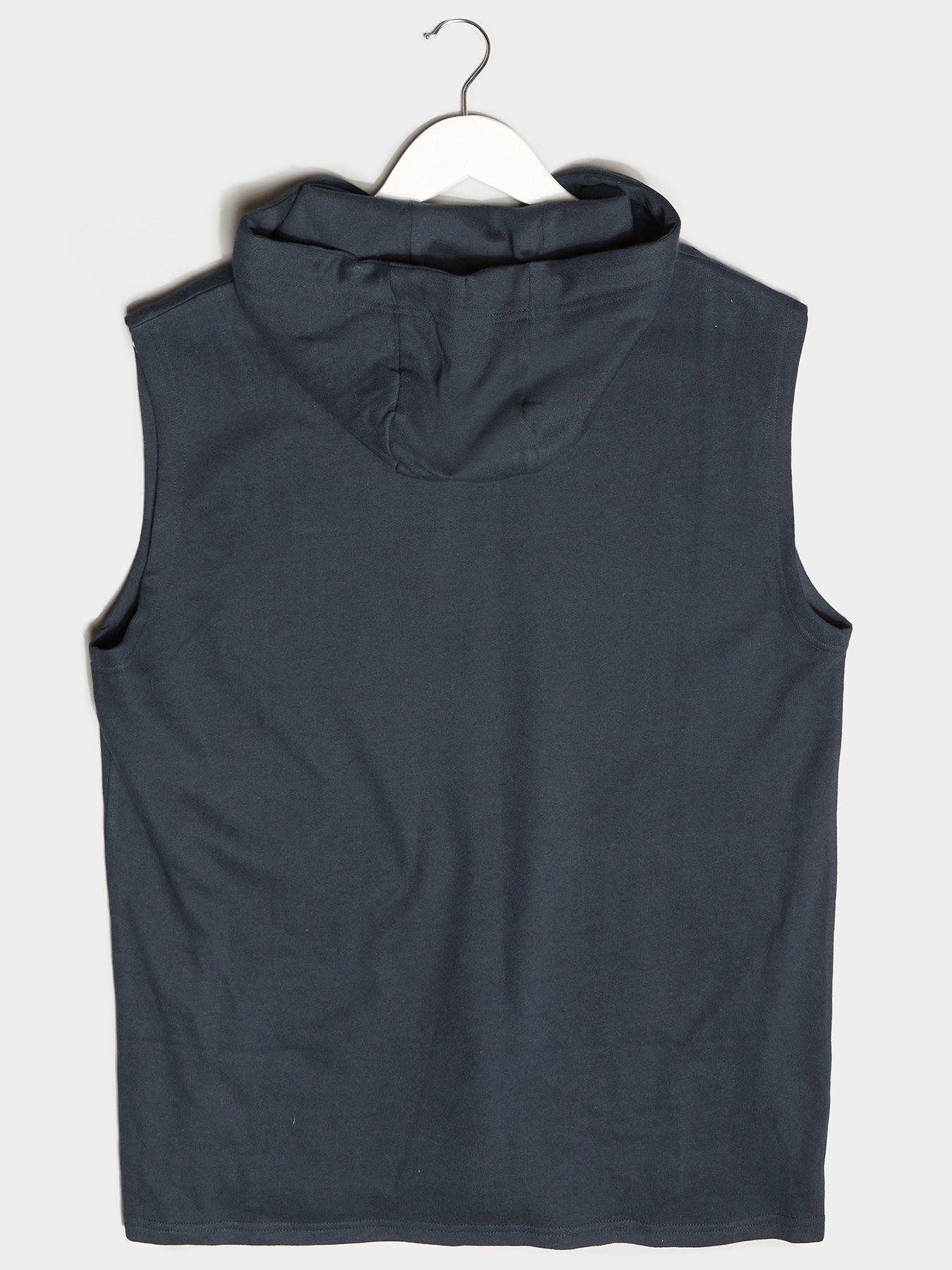 badrhino-essential-sleeveless-hoodie-navystillFront