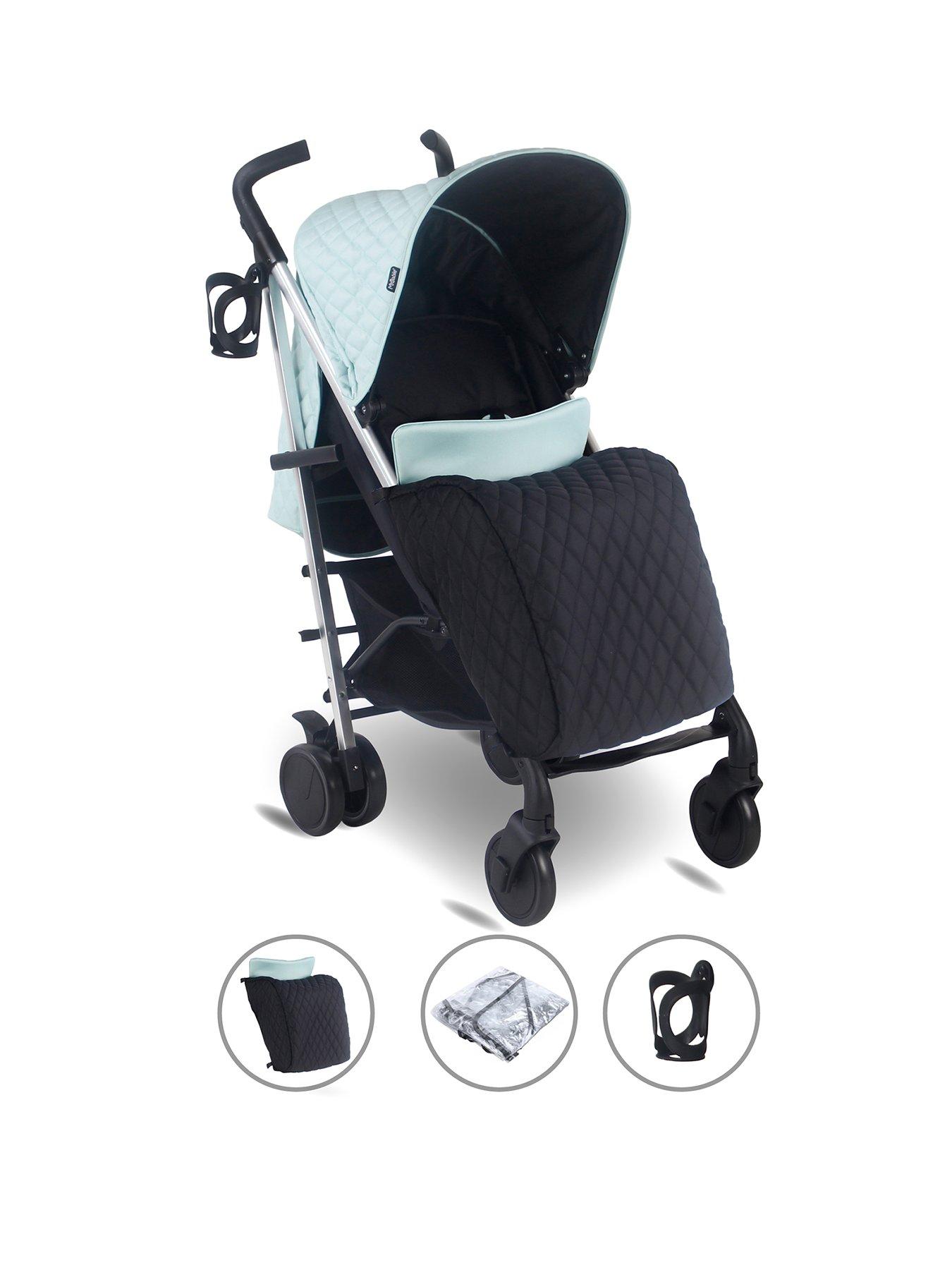 Image 1 of 6 of My Babiie MB51 Plus Stroller - Quilted Aqua