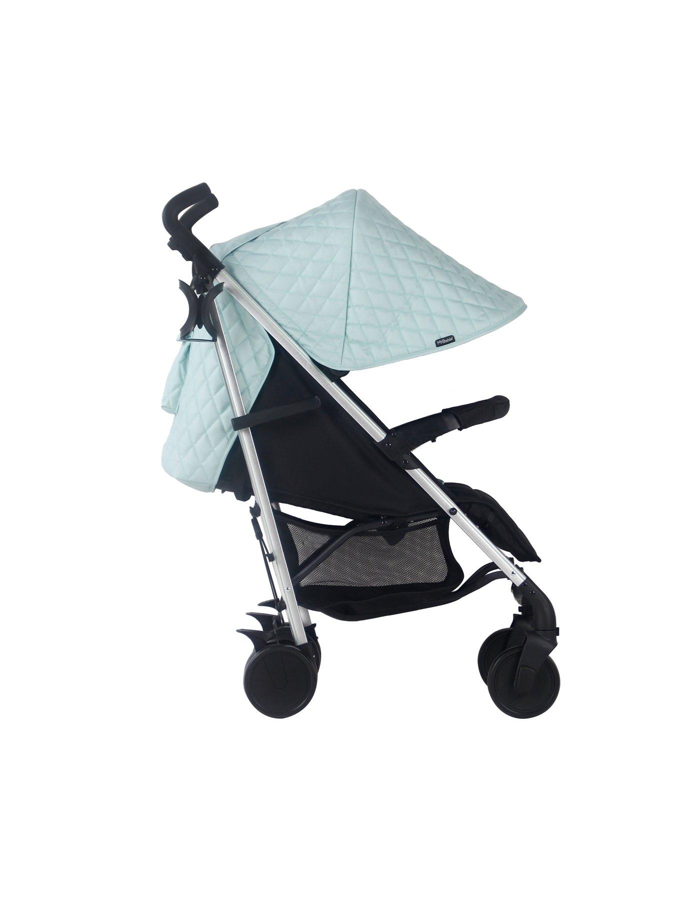 Image 4 of 6 of My Babiie MB51 Plus Stroller - Quilted Aqua