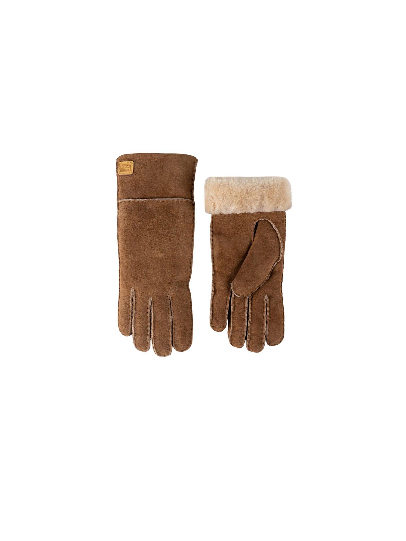 Image 3 of 5 of Just Sheepskin Charlotte Gloves - Tan