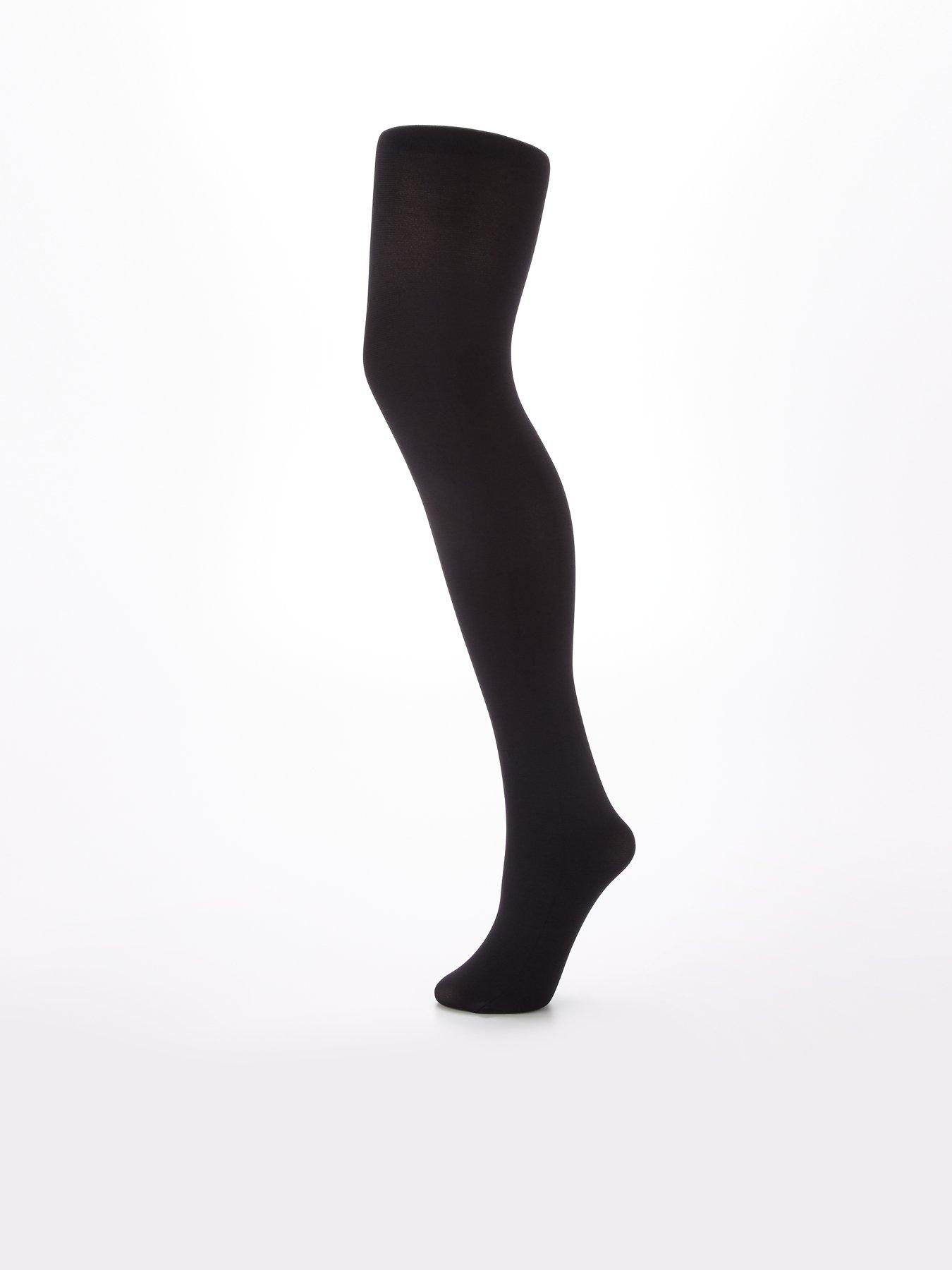 Image 2 of 3 of The Very Collection 3 Pack Tights - 100 Denier Black Opaque