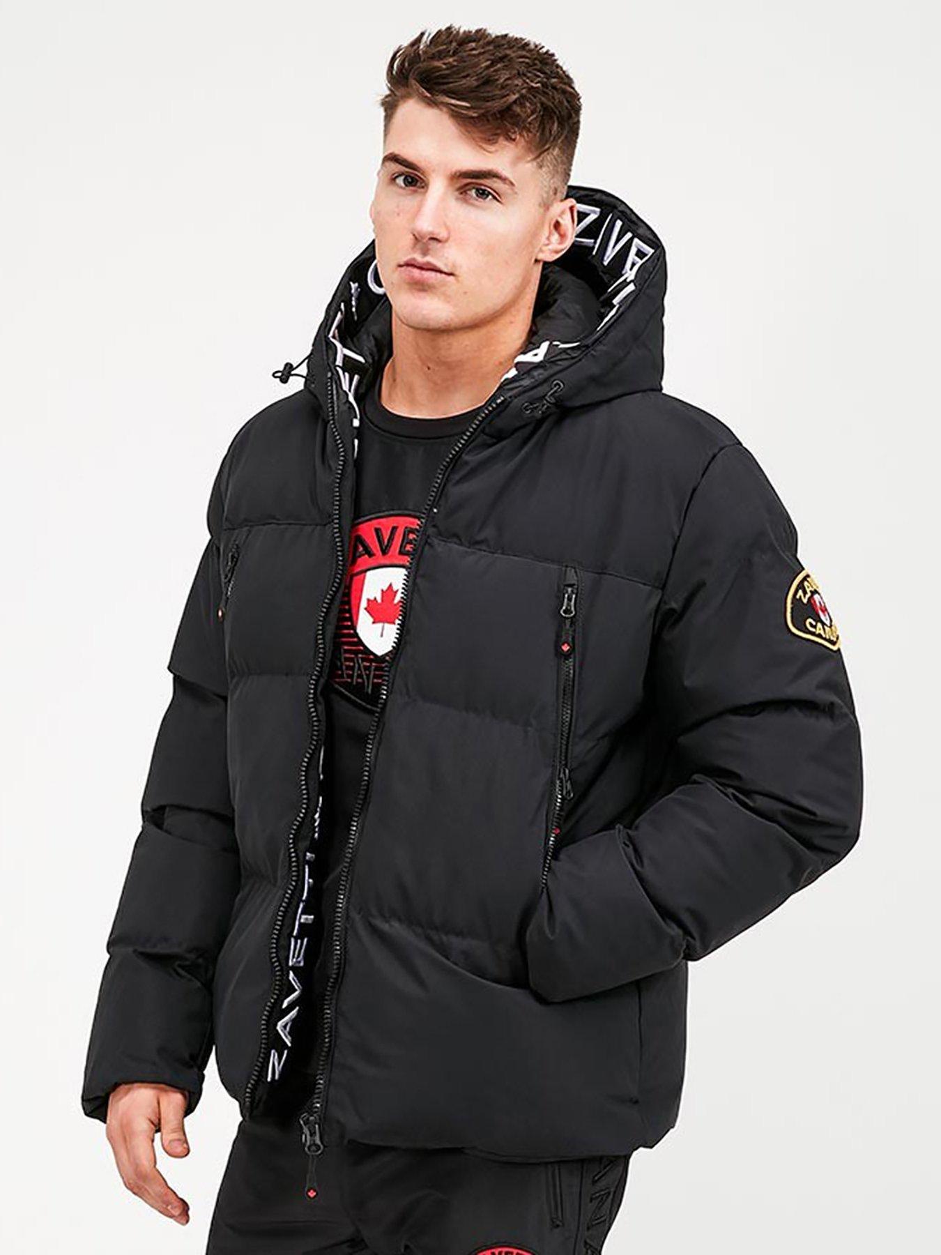 Superdry Hooded Everest Padded Bomber Jacket - Black