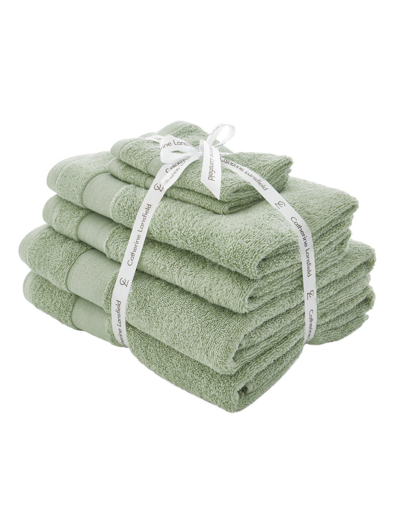 Catherine Lansfield Anti Bacterial 6 Piece Towel Bale