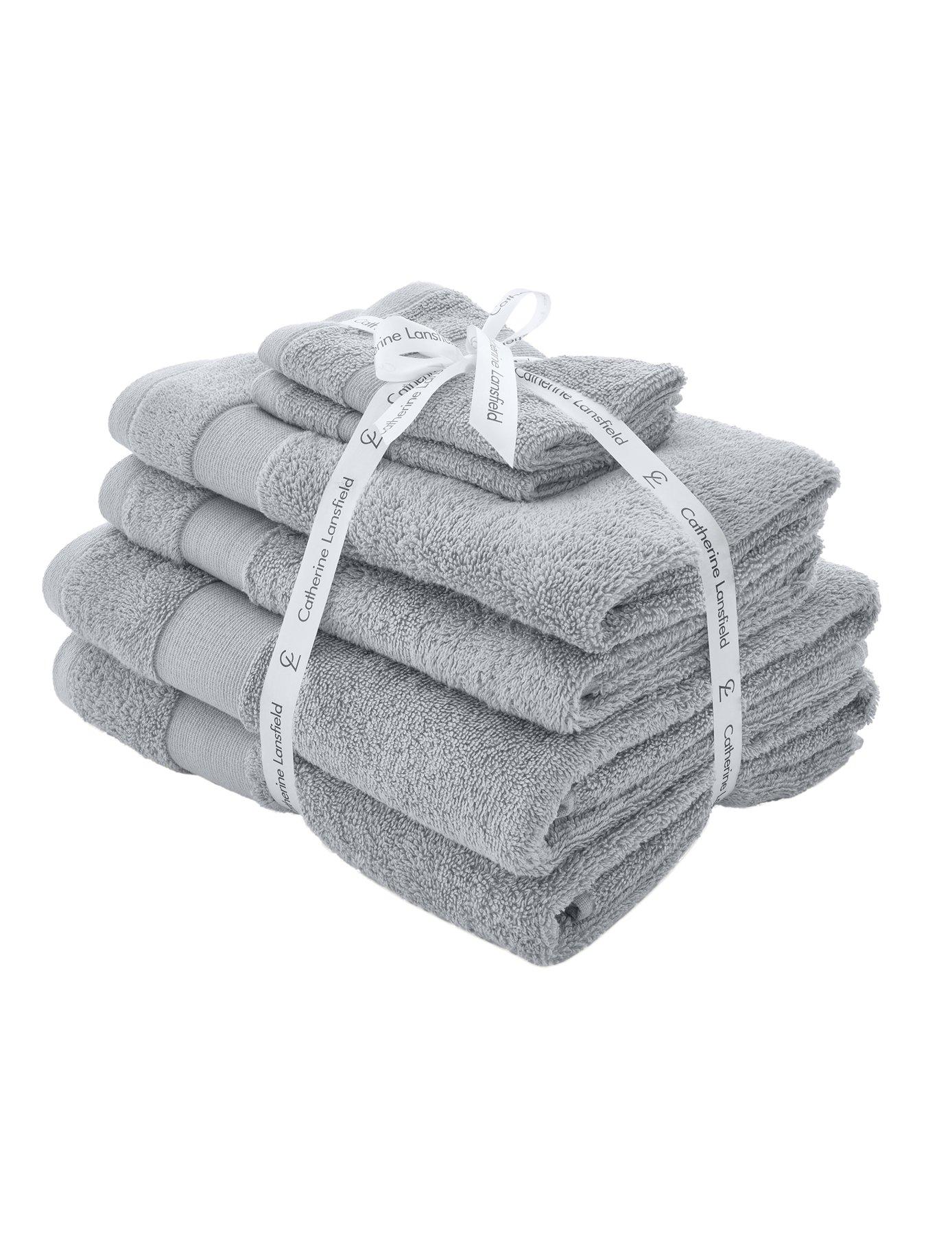 Catherine Lansfield Anti Bacterial 6 Piece Towel Bale