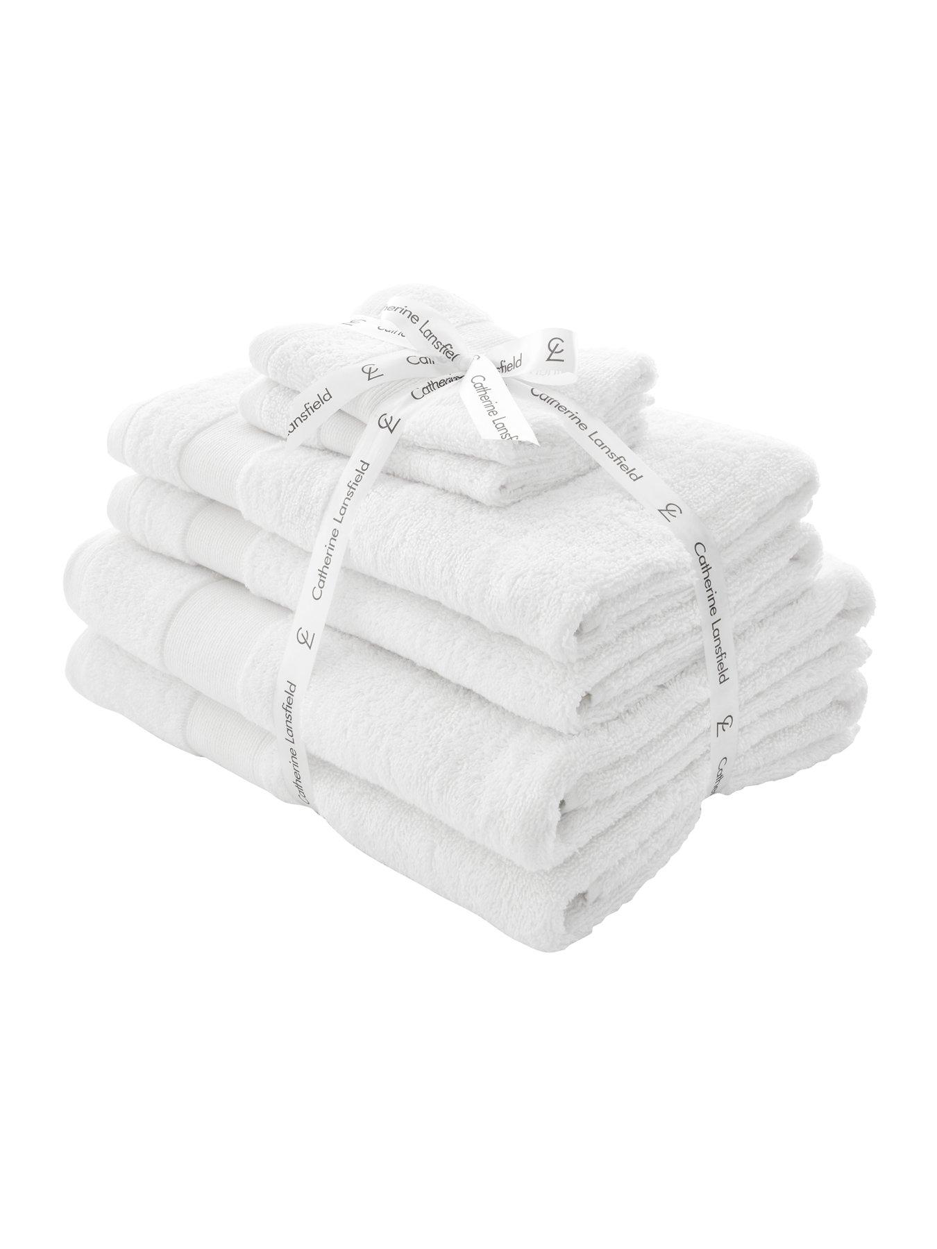 Catherine Lansfield Anti Bacterial 6 Piece Towel Bale