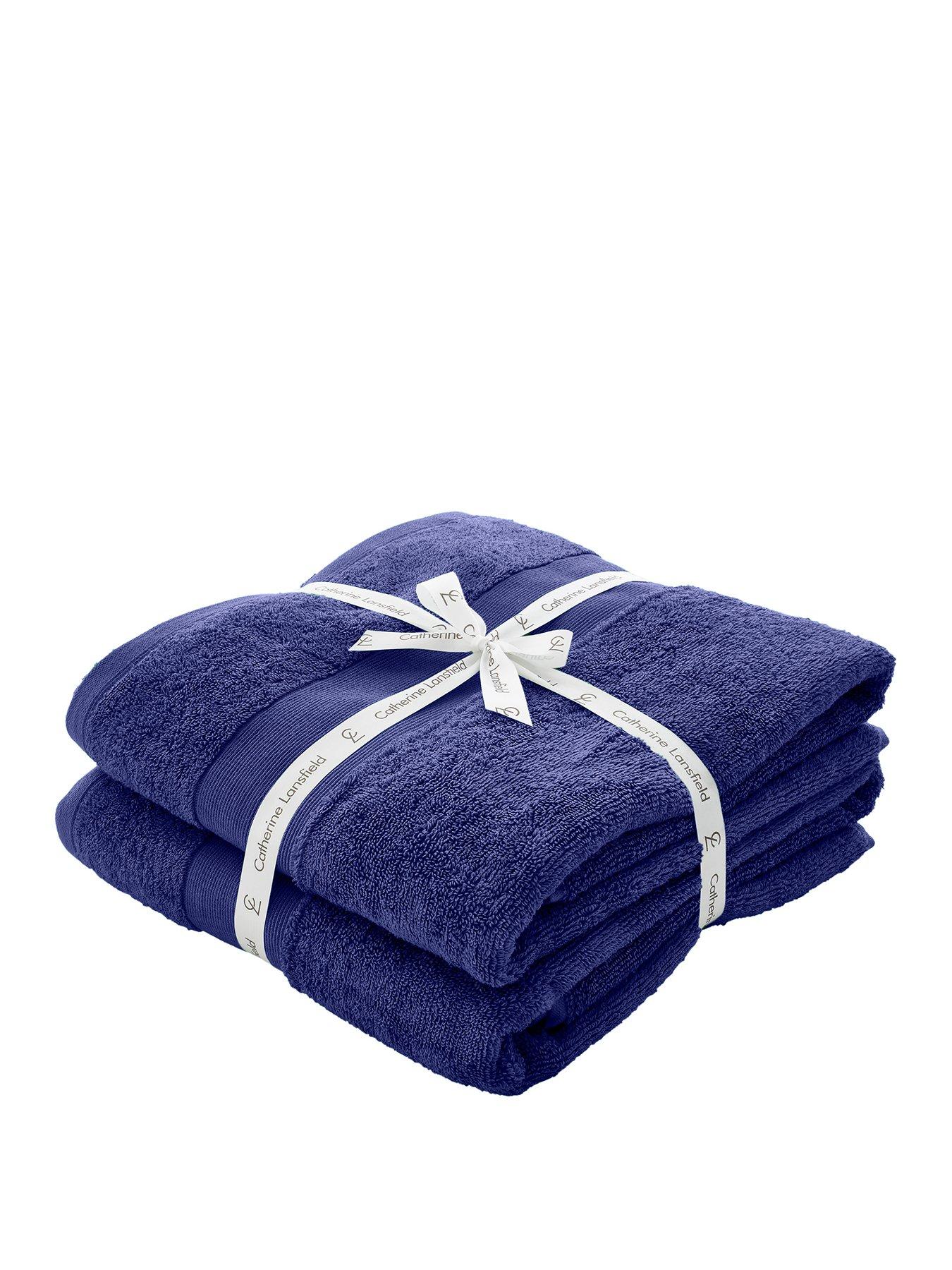 Catherine Lansfield Anti Bacterial Bath Sheet Pair Towel Collection