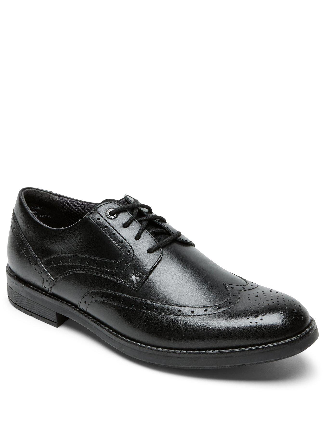 Rockport Rockport Sanborn Wingtip Shoes - Black | Very Ireland