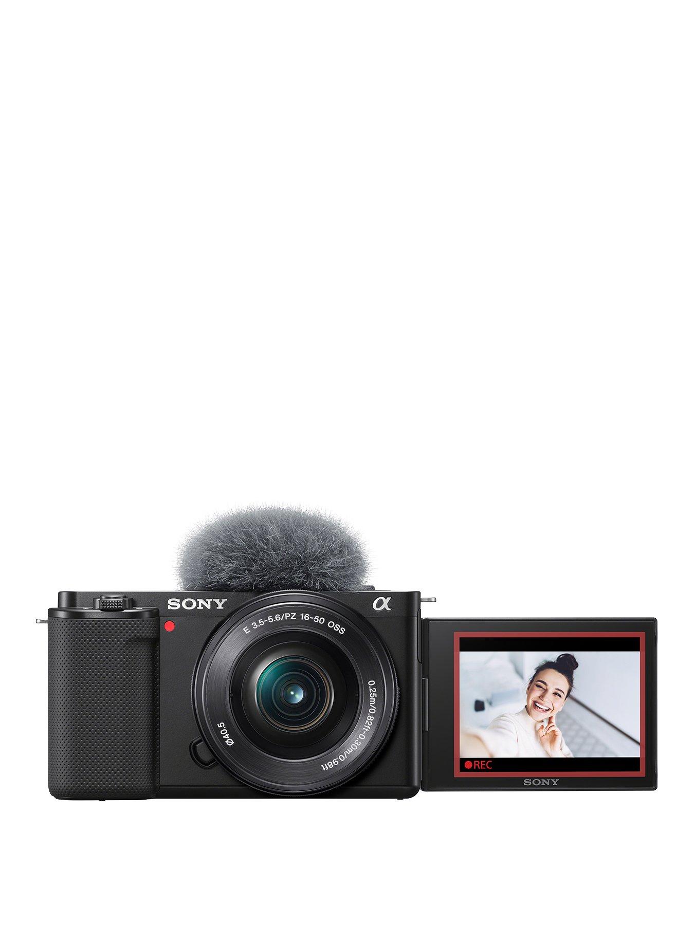 Image 1 of 7 of Sony Alpha ZV-E10L&nbsp;APS-C Mirrorless Interchangeable-Lens Vlog Camera with 16-50 mm f/3.5-5.6 Power Zoom Kit Lens (Vari-Angle Screen for vlogging, 4K Video, Real-time Eye Autofocus)