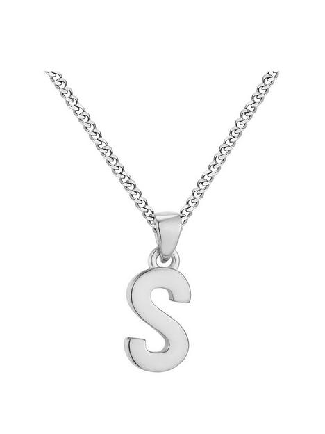 the-love-silver-collection-sterling-silver-alphabet-initial-pendant-adjustable-necklace