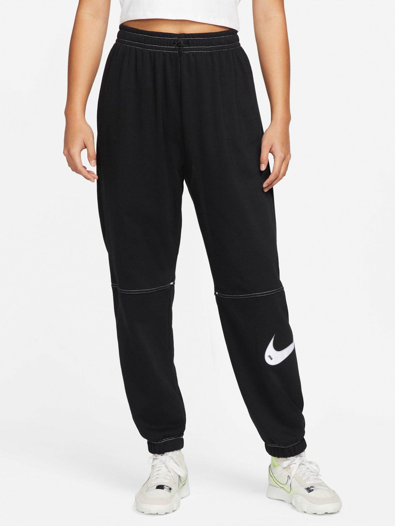 Nike swoosh store joggers black