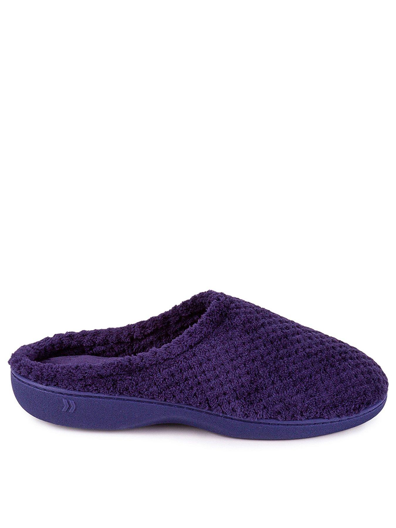 Image 1 of 5 of TOTES Isotoner Ladies Popcorn Terry Mule Slippers - Navy