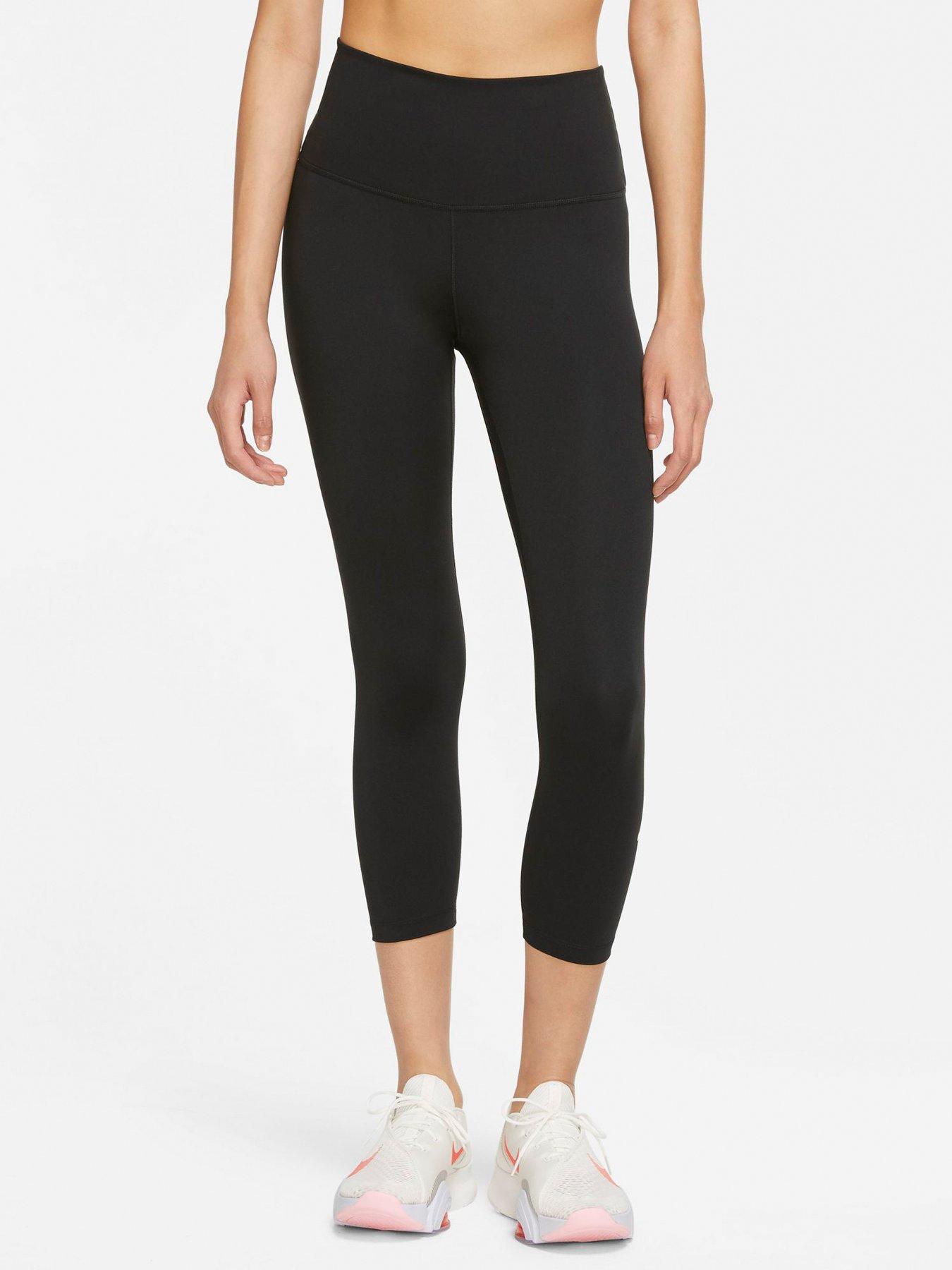 Nike Fast Print Leggings - Black/White