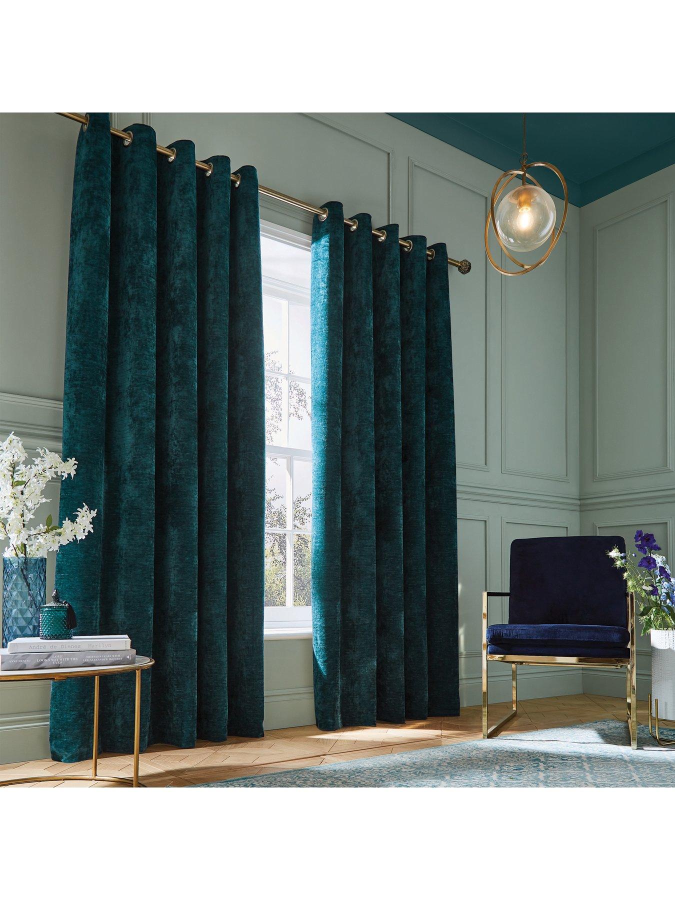 undefined Selene Weighted Thermal Eyelet Curtains