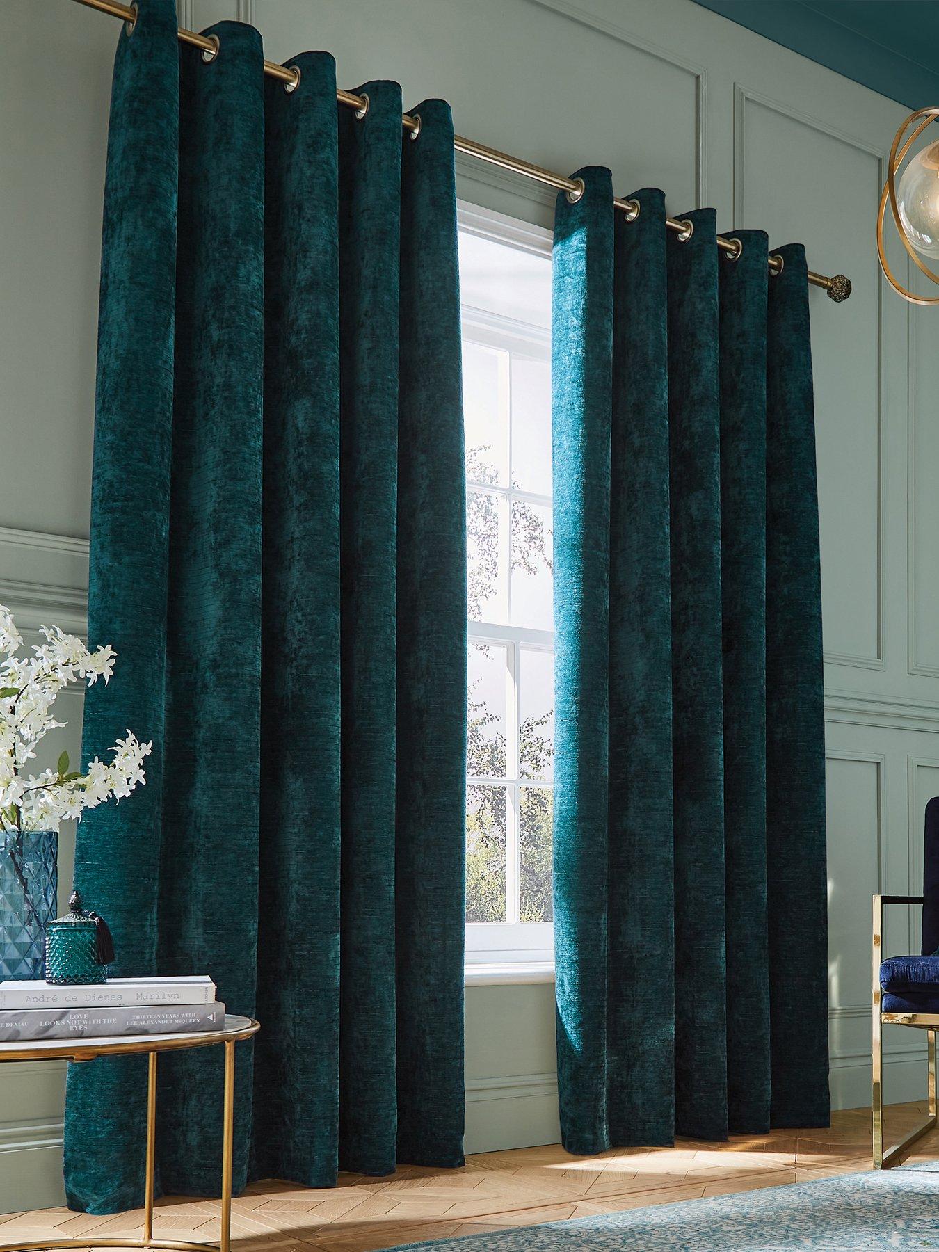 Image 1 of 5 of Hyperion Selene Weighted Thermal Eyelet Curtains