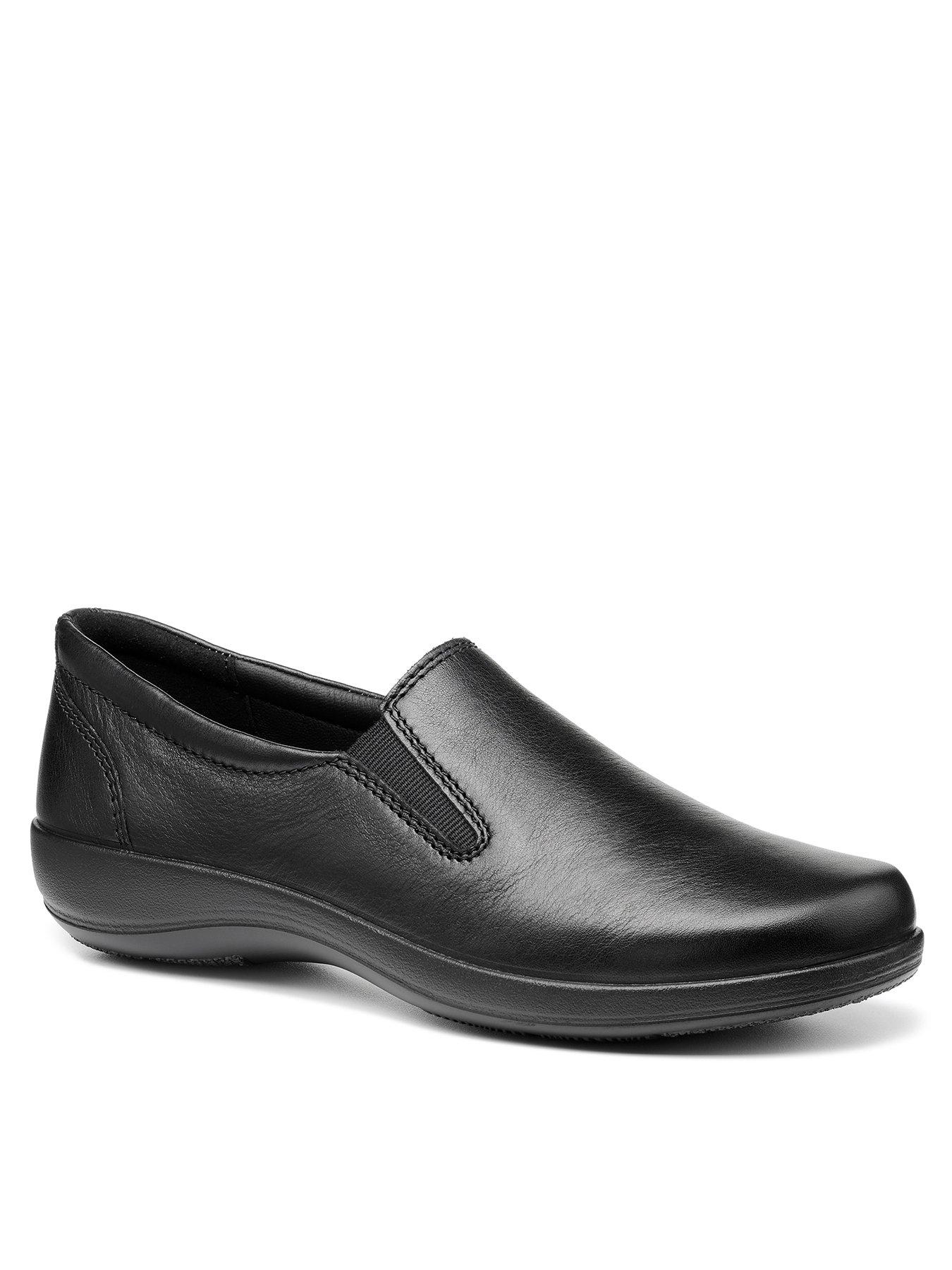 Image 1 of 5 of Hotter Glove II Wide Fit Flat Shoes - Black