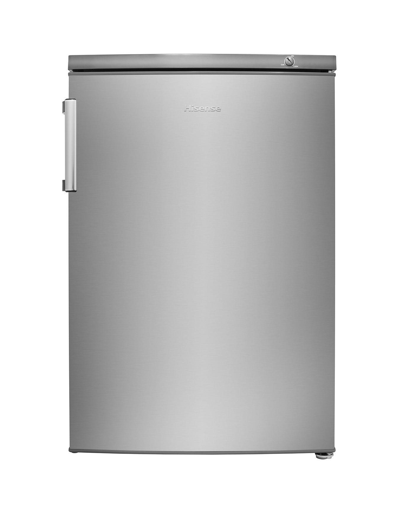 Image 1 of 6 of Hisense FV105D4BC21 55cm&nbsp;Wide Under-Counter Freezer - Stainless Steel Look