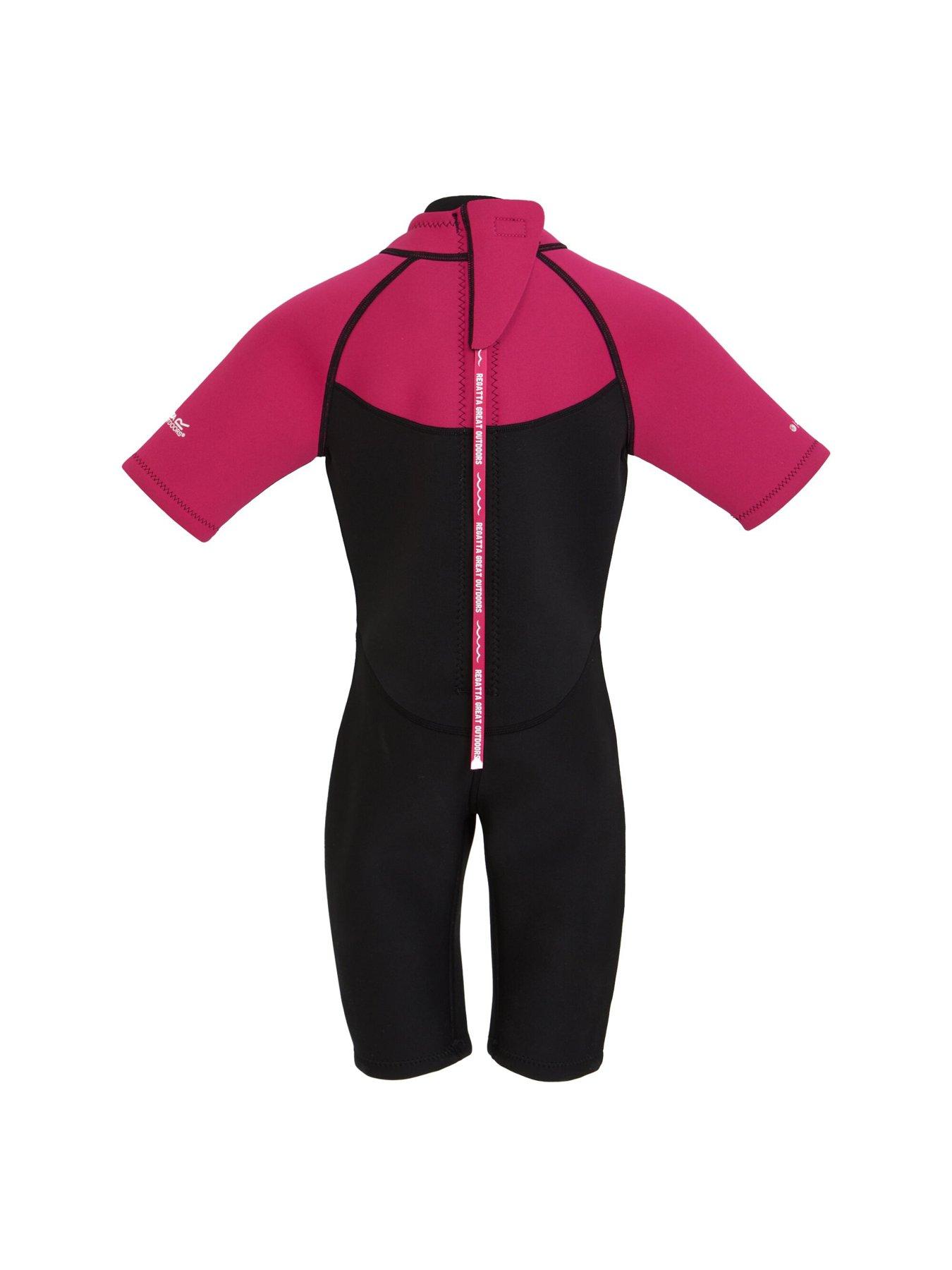 regatta-junior-girlsnbsp-shorty-surfingnbspwetsuit-blacknbsppinkdetail