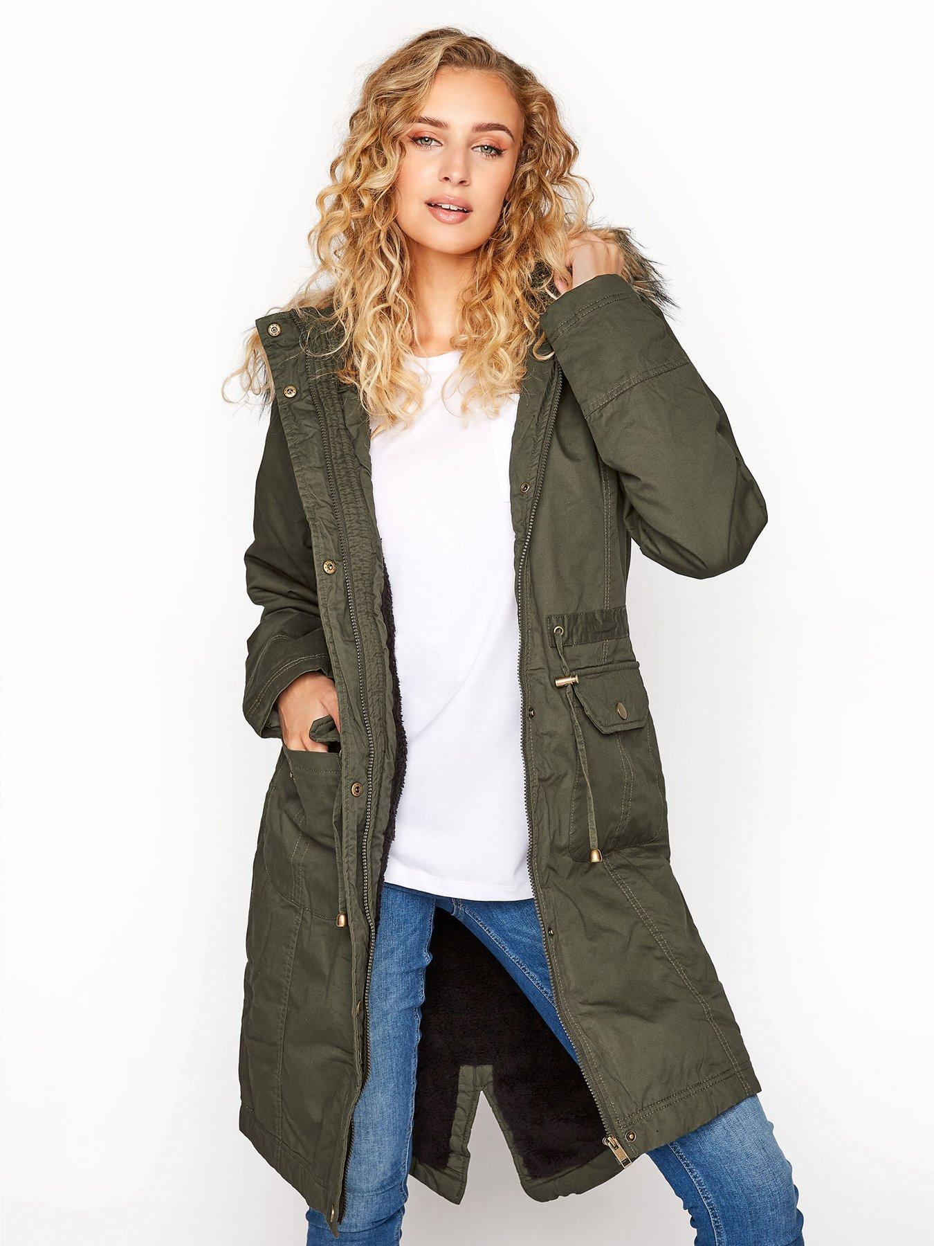 long tall sally faux fur coat