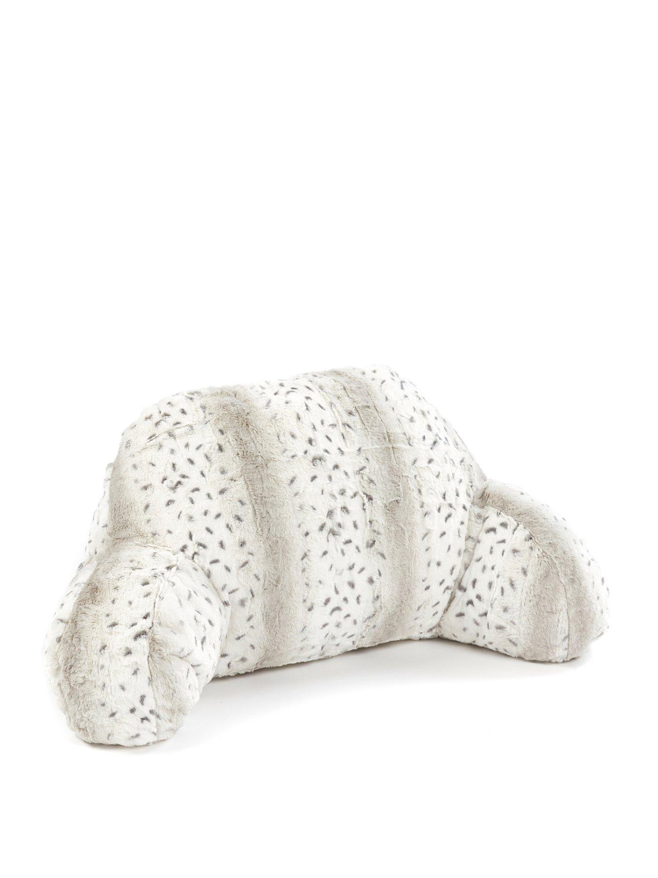 Image 2 of 4 of The Very Collection Faux Fur Cuddle Cushion - Snow Leopard