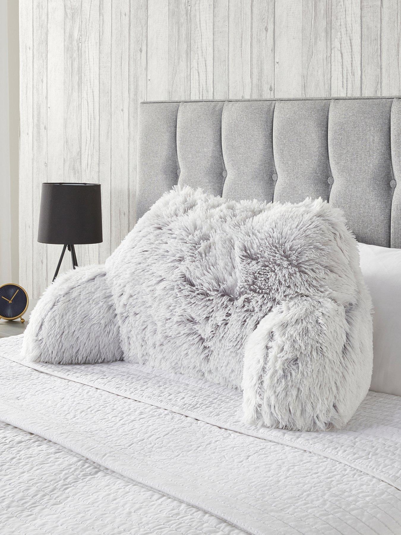 Very Home Long Hair Cuddle Cushion - Silver
