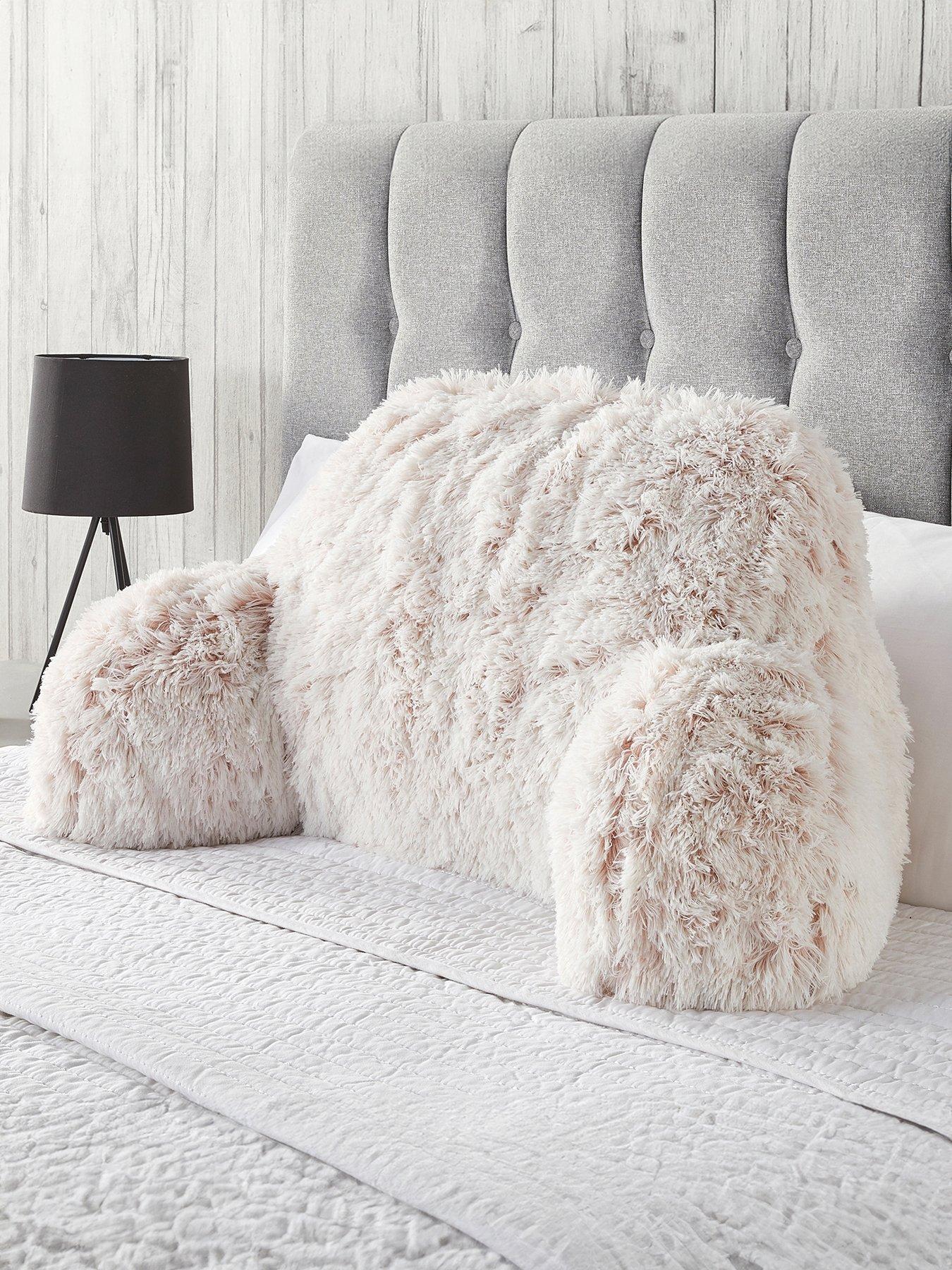 Very Home Long Hair Cuddle Cushion - Pale Pink