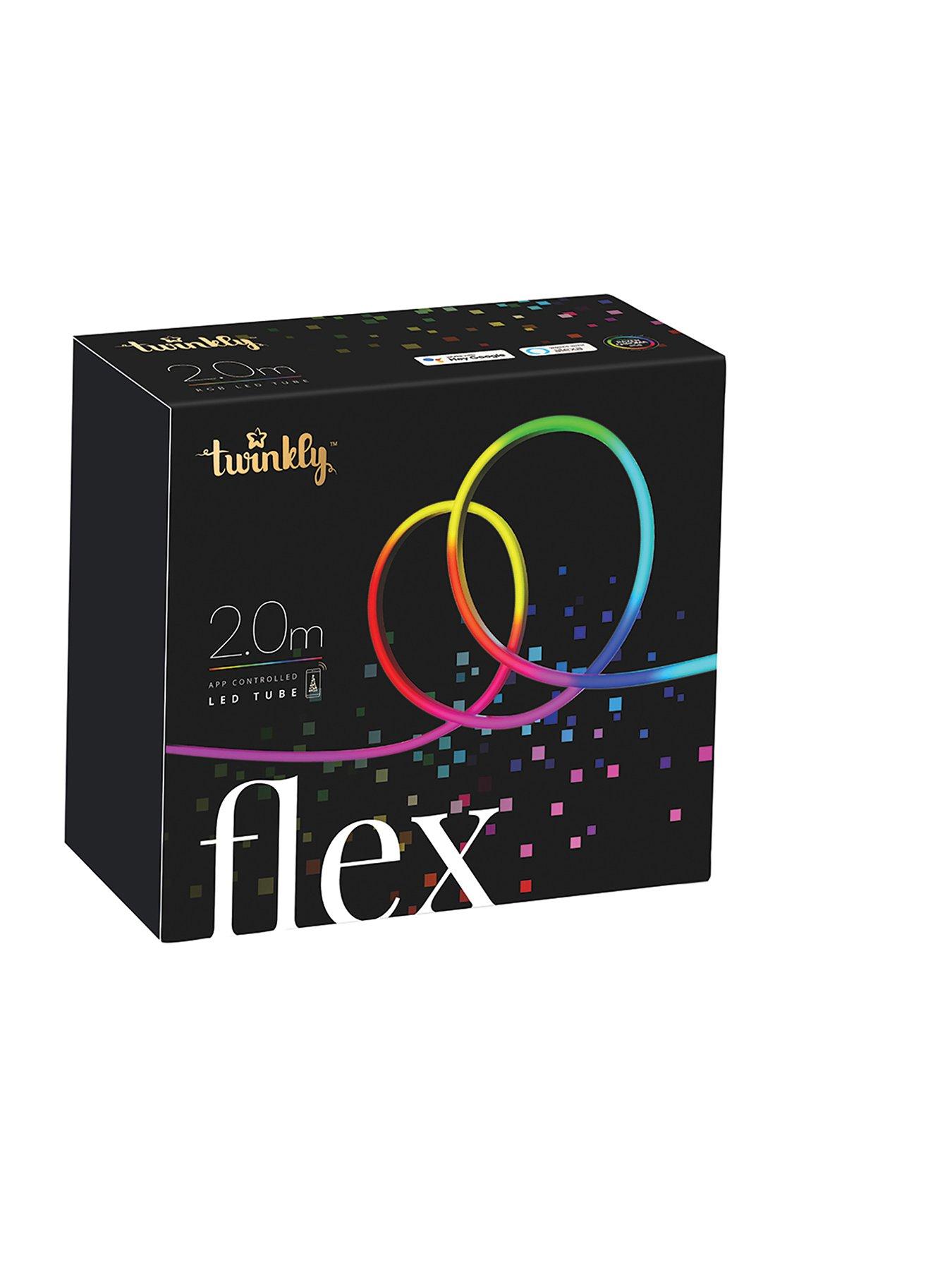 Image 1 of 7 of Twinkly Twinkly Flex - Smart Flexible LED Light Strip (16 million Colours) 200 RGB Smart App controlled light Flex, 2 meter long starter, White, IP20