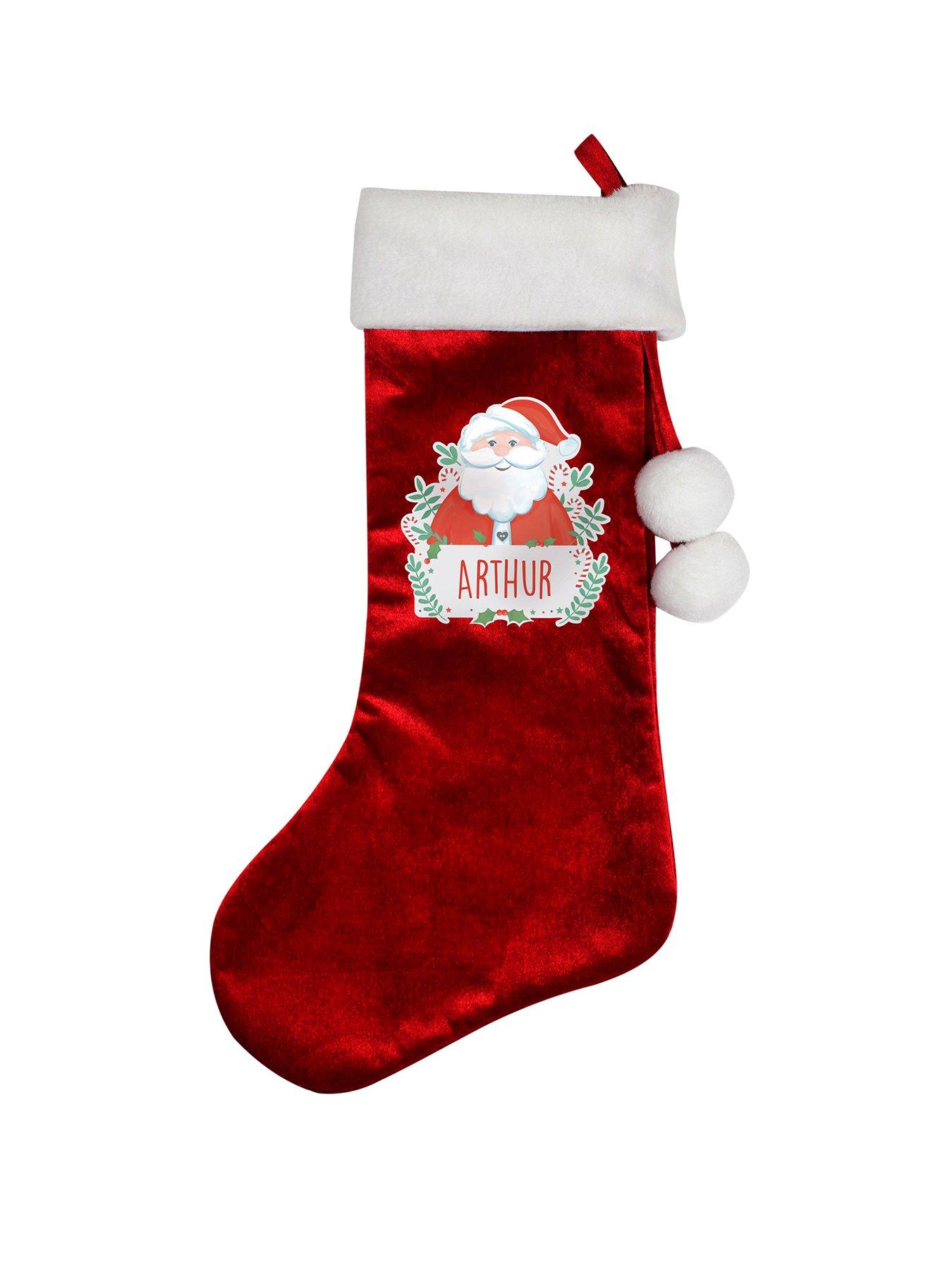 Image 1 of 3 of The Personalised Momento Co Personalised Father Christmas Stocking