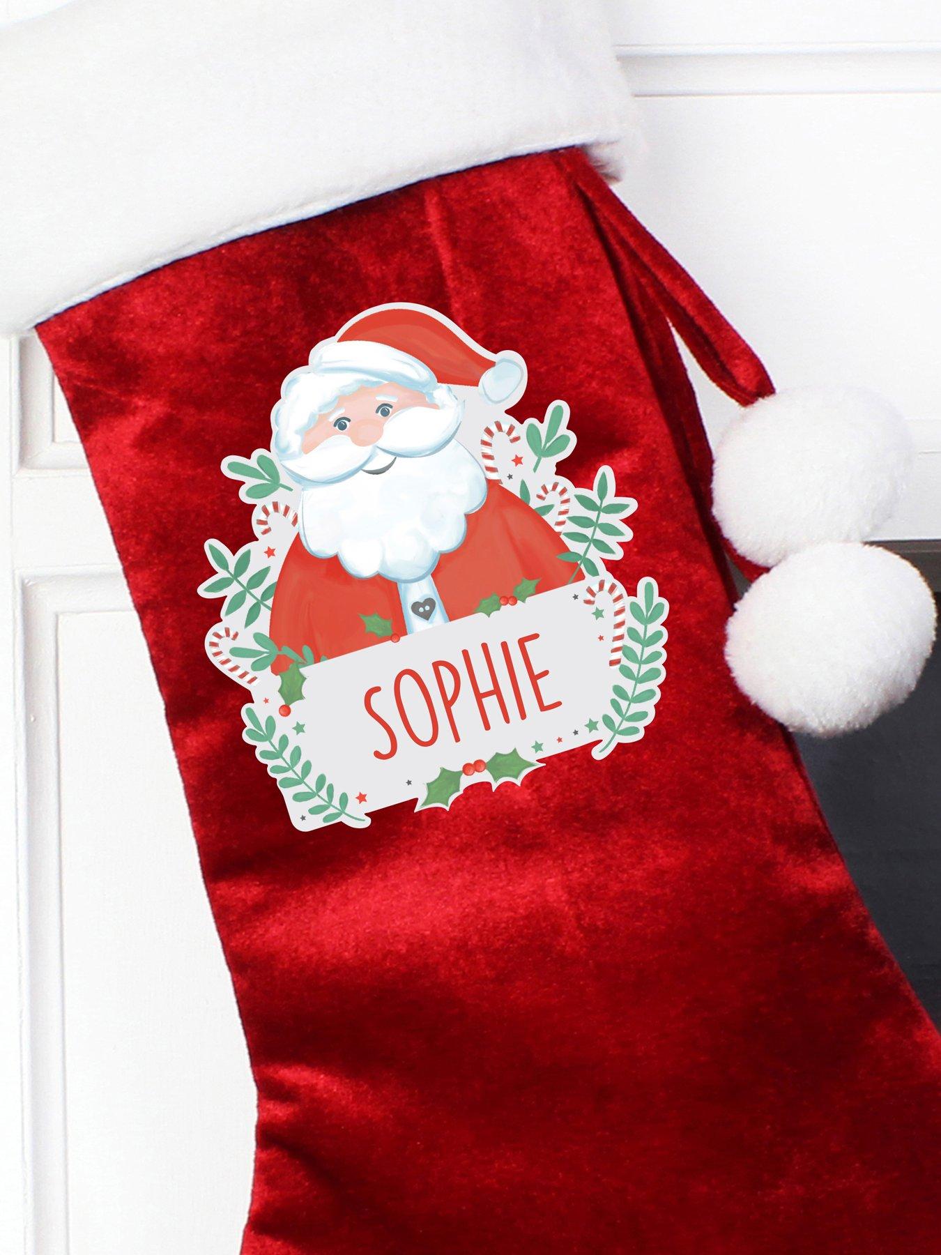 Image 2 of 3 of The Personalised Momento Co Personalised Father Christmas Stocking