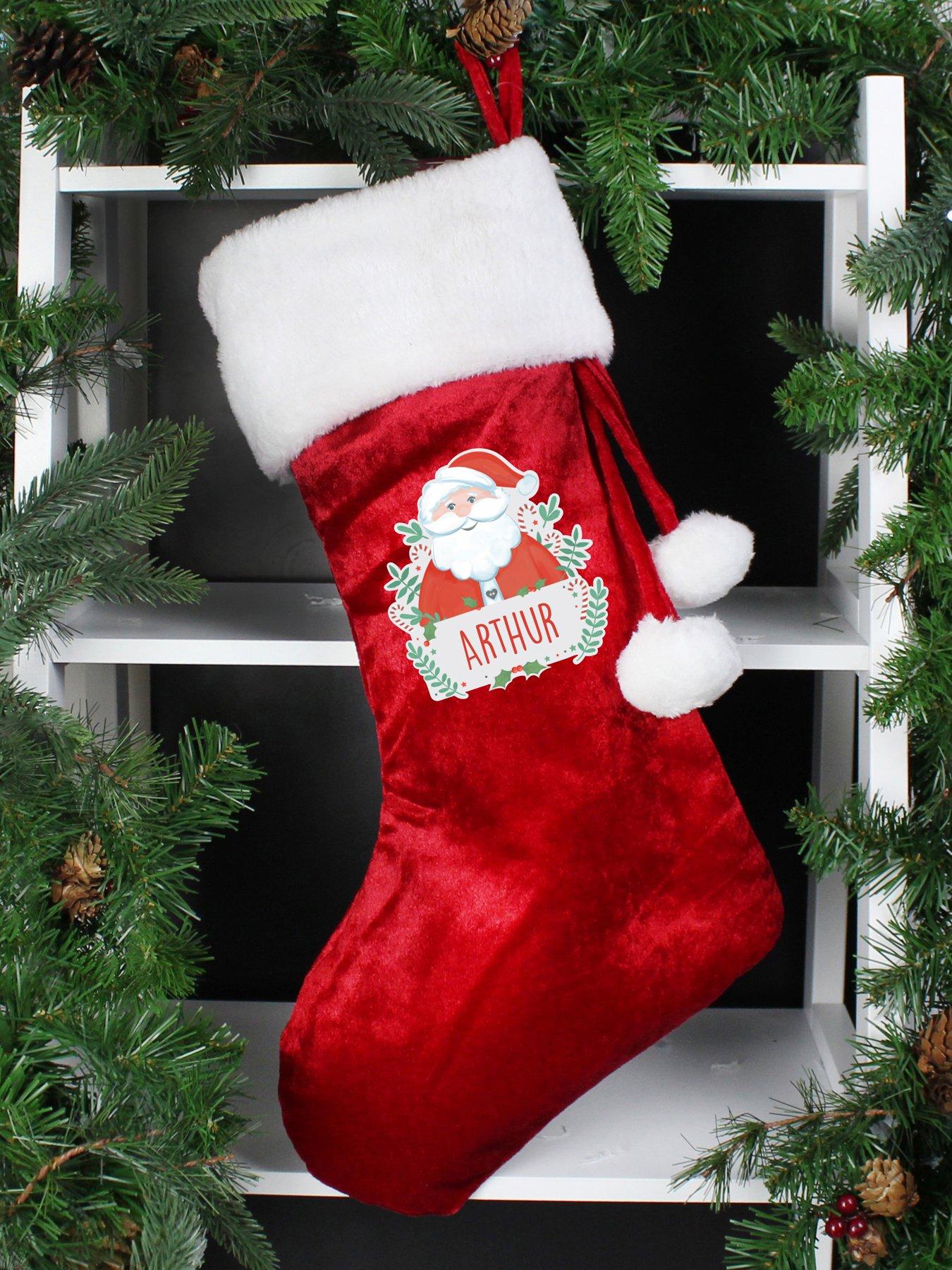 Image 3 of 3 of The Personalised Momento Co Personalised Father Christmas Stocking