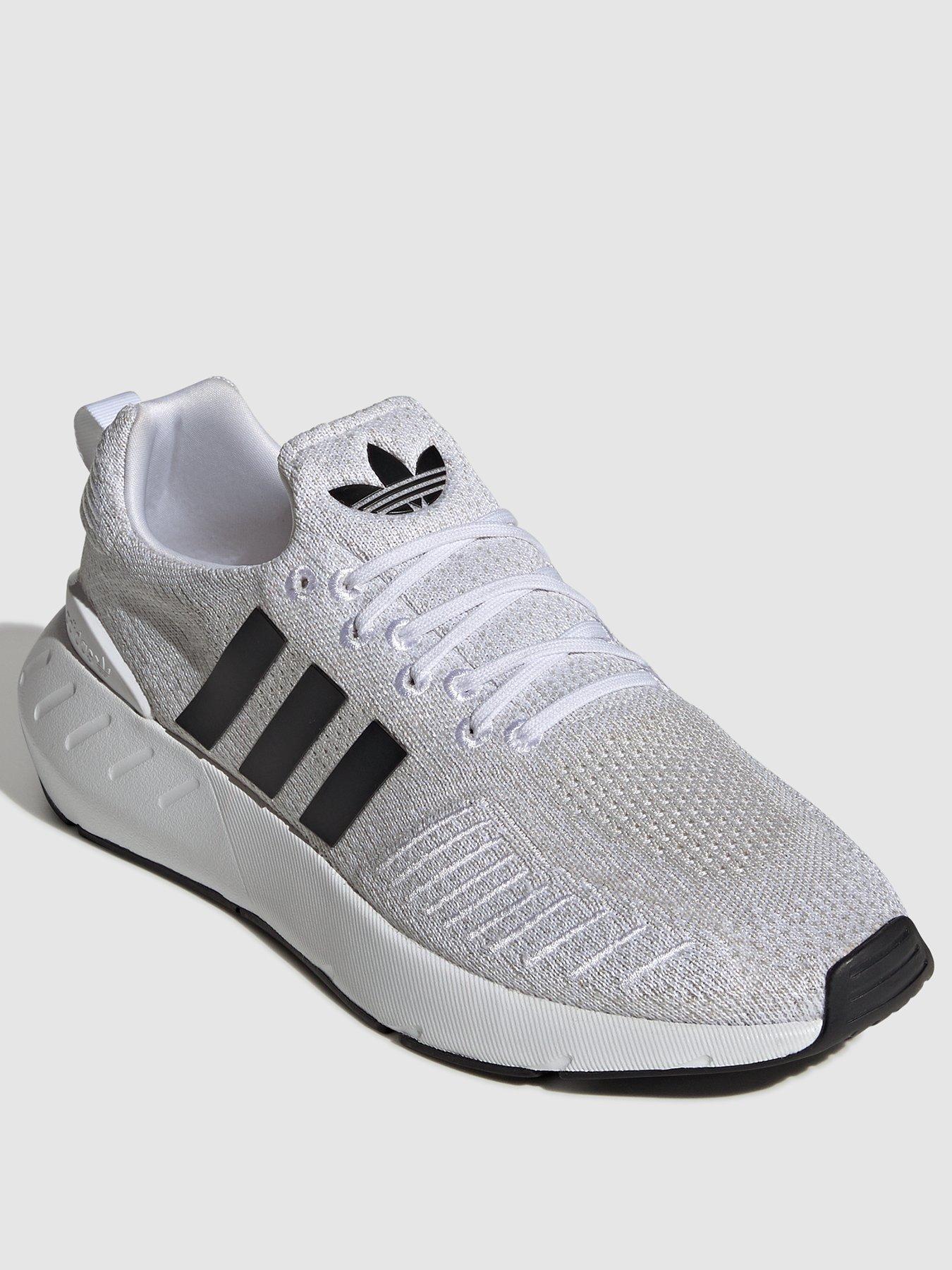 Adidas swift run shop mens white and black