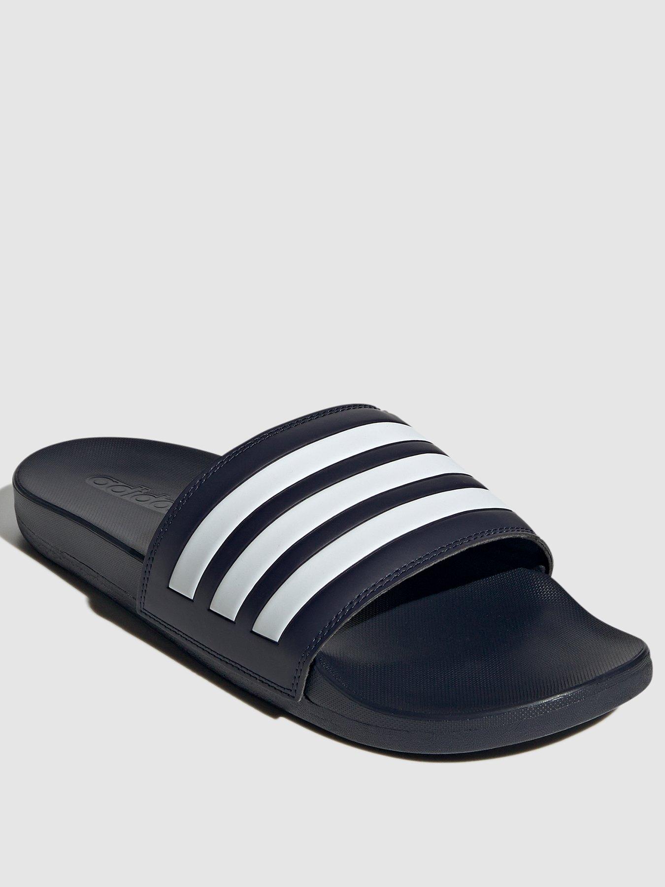 adidas-adilette-comfort-sliders-navywhite