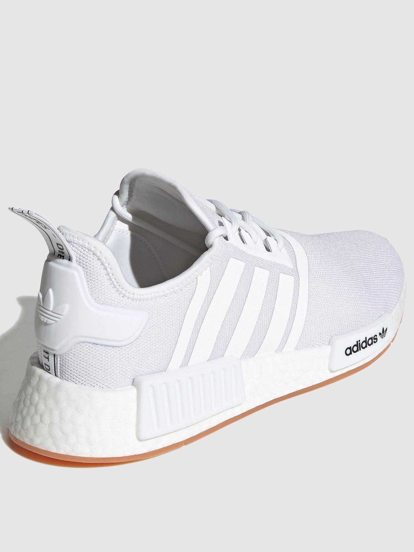 Nmd white store gum sole