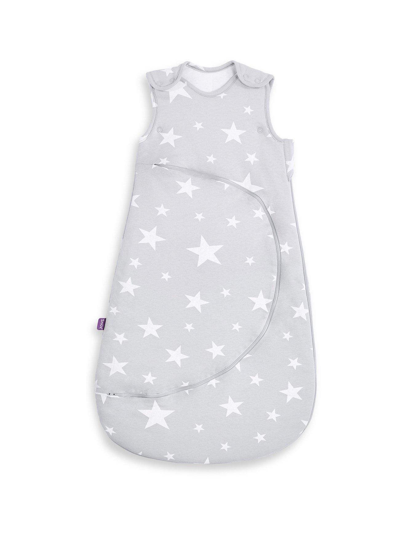 snuz-snuzpouch-25-tog-baby-sleeping-bag-white-star-0-6-months