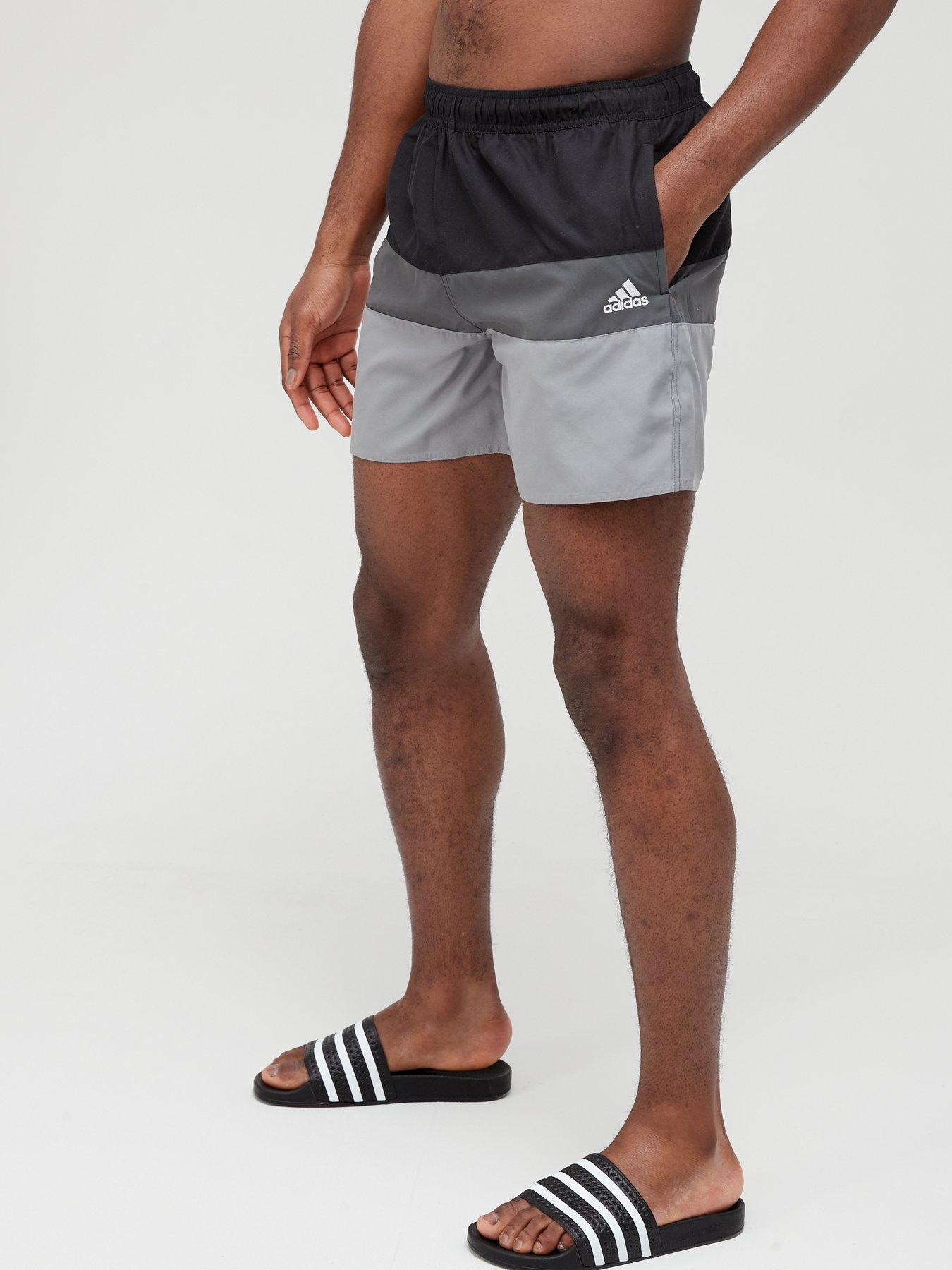 Adidas colour block swim shorts online