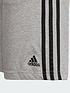 adidas-boys-3-stripe-shorts-greyblackoutfit