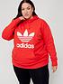 adidas-originals-trefoil-hoodie-plus-size-redfront