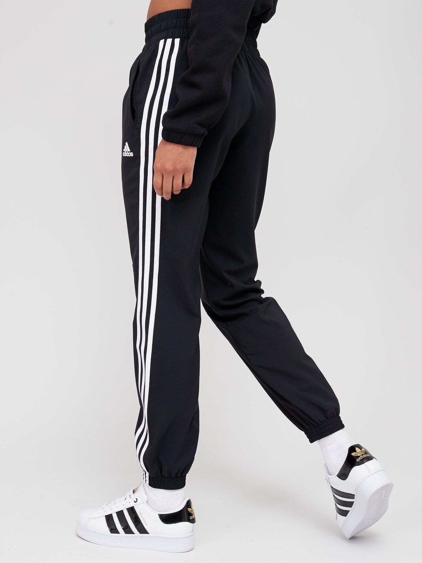 Adidas joggers 3 discount stripes