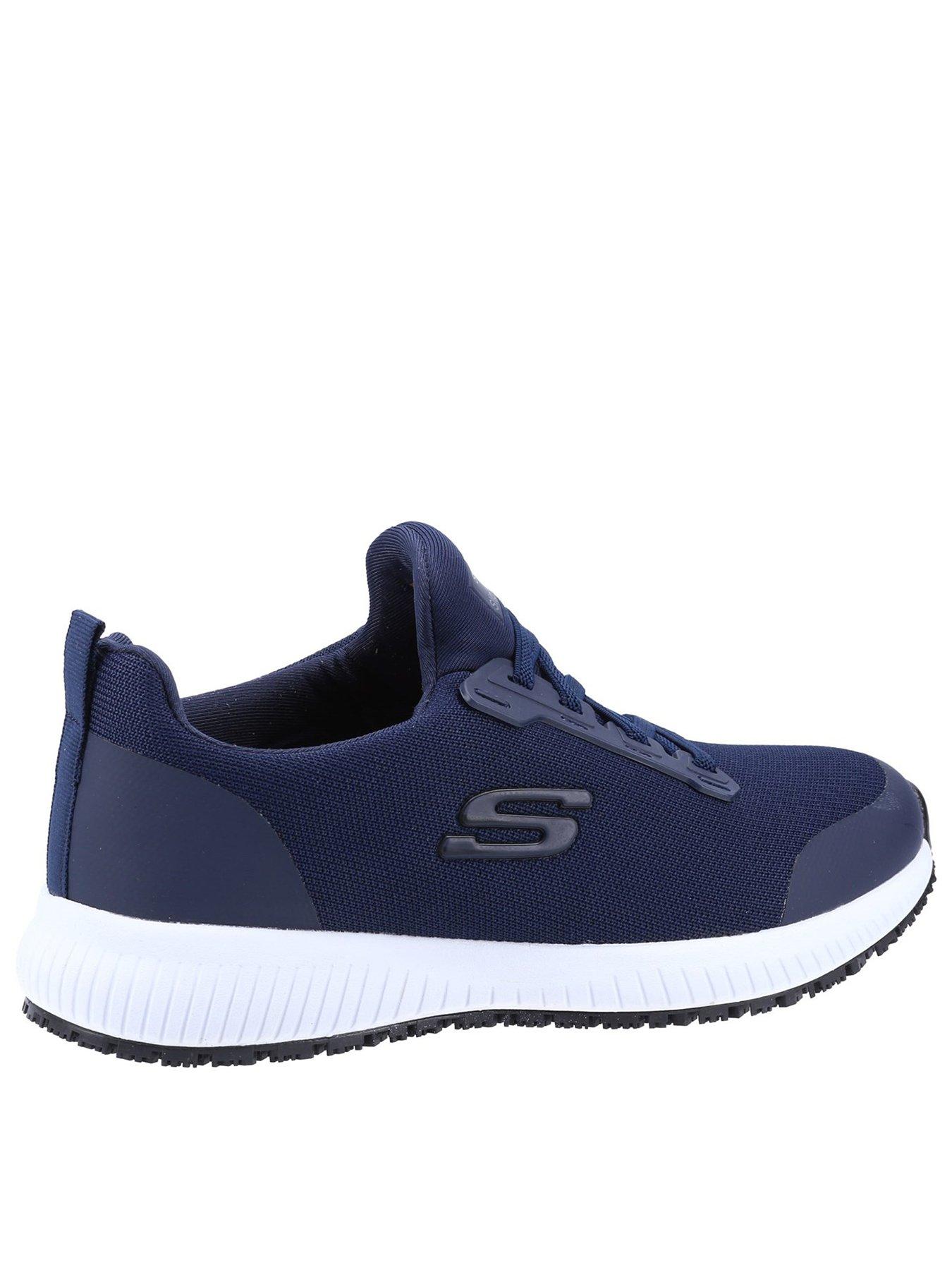 Navy skechers store slip on