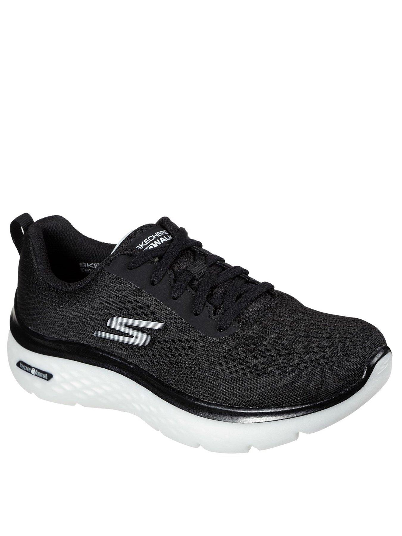 Skechers Go Walk Hyper Burst Space Insight Trainers Black Very